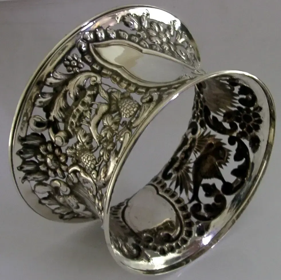 photo furniture Porte-plat en argent massif sterling, Chester 1900, époque victorienne - 464 g