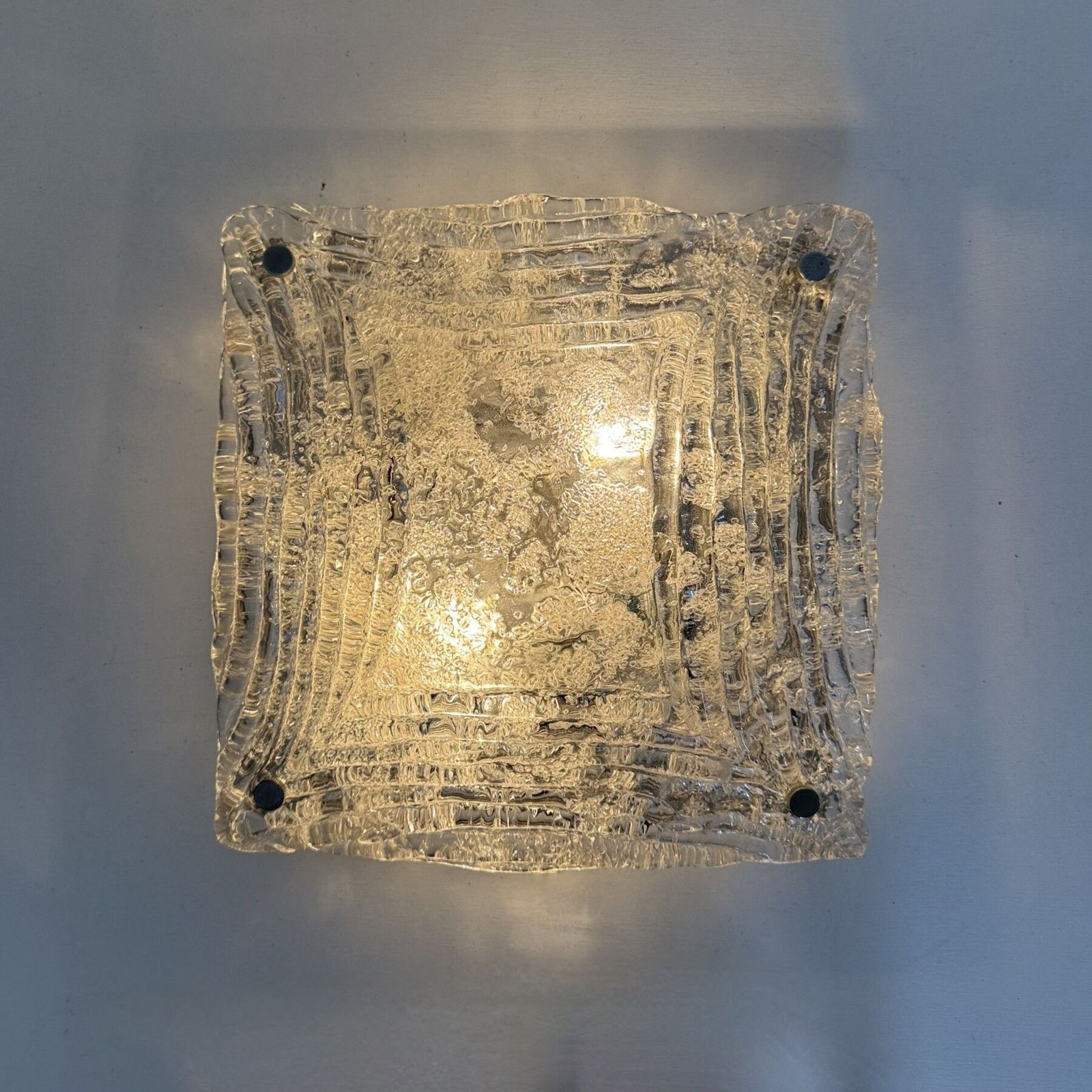 Mid Century Handgeblazen Murano Glas Mazzega Plafondlamp / Wandlamp, Jaren 1970 photo furniture