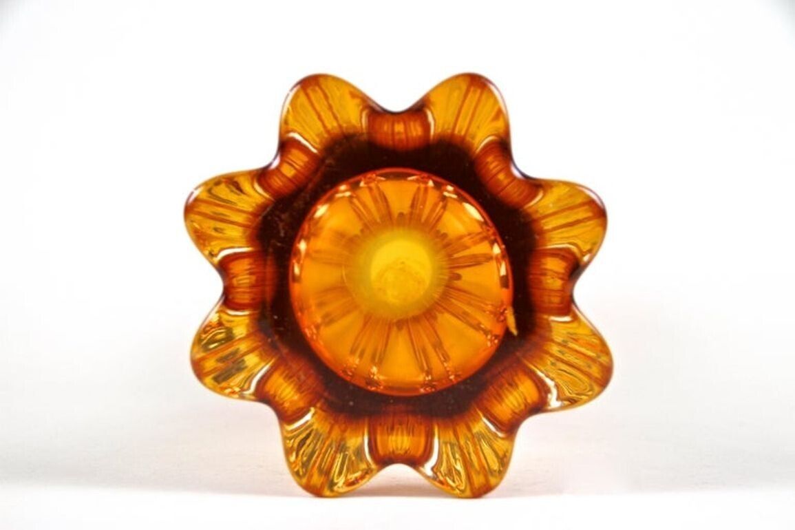 photo vinterior 20th Century Murano Glass Vase, Mid Century   Red / Orange, It Ca. 1960/70