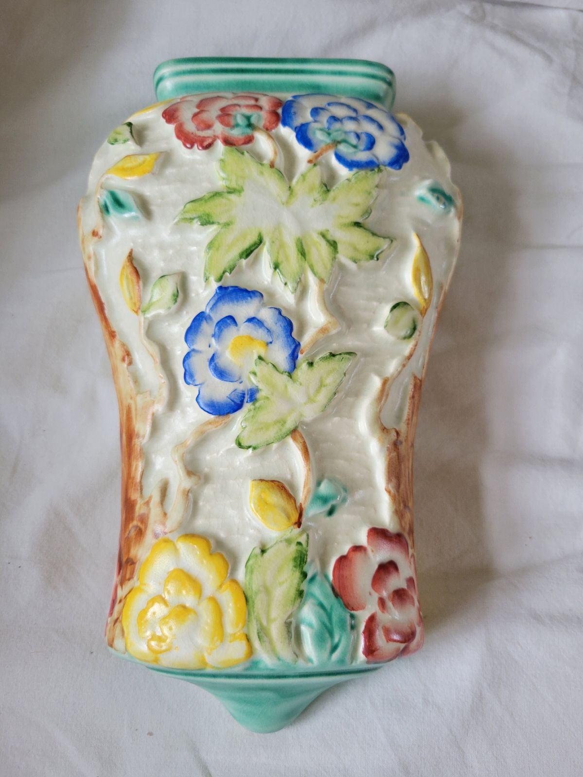 Edward Radford Hand Painted Wall Vase (C.1930s–1940s)