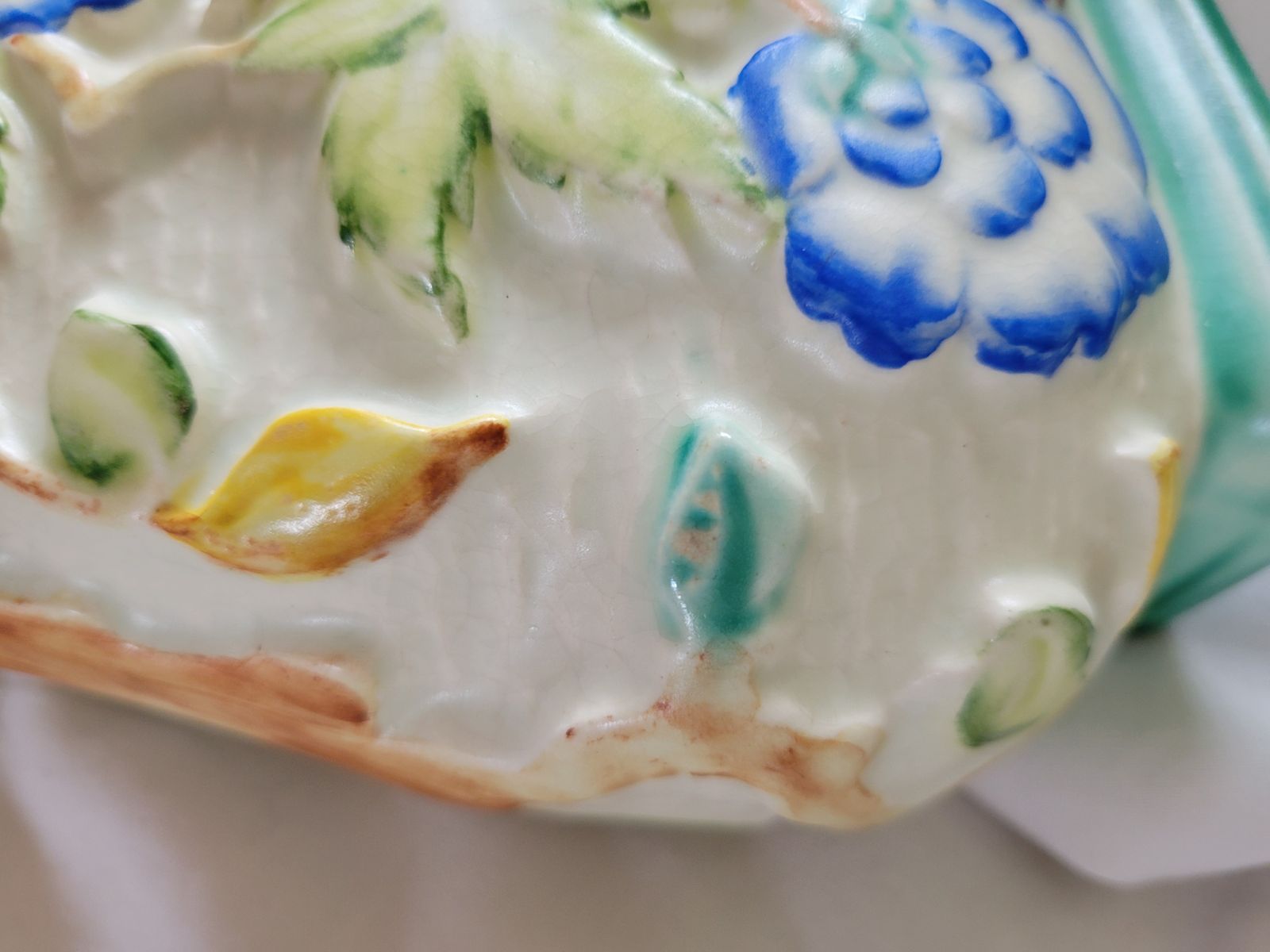 Edward Radford Hand Painted Wall Vase (C.1930s–1940s) photo for sale