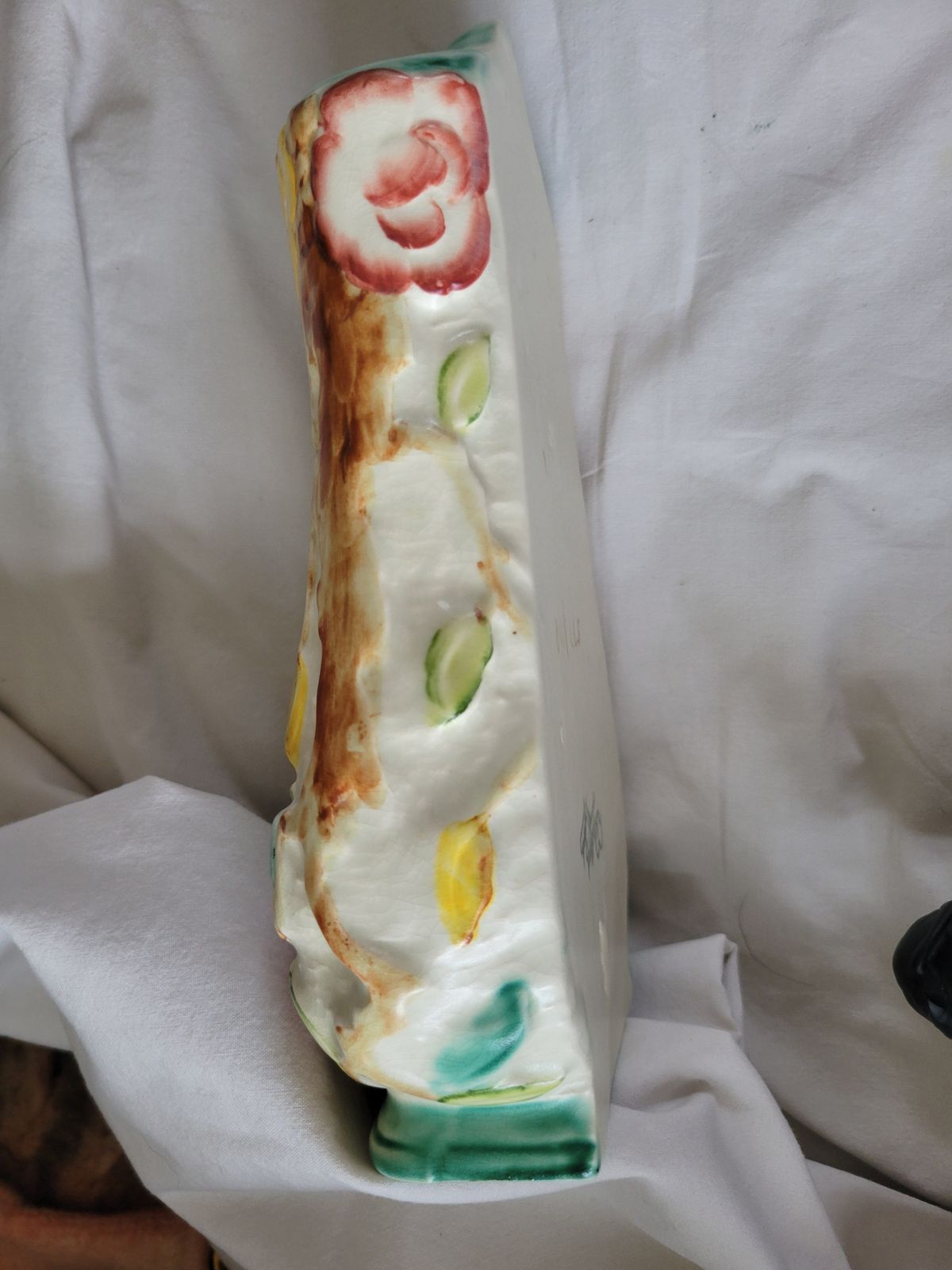 Edward Radford Hand Painted Wall Vase (C.1930s–1940s) photo Art