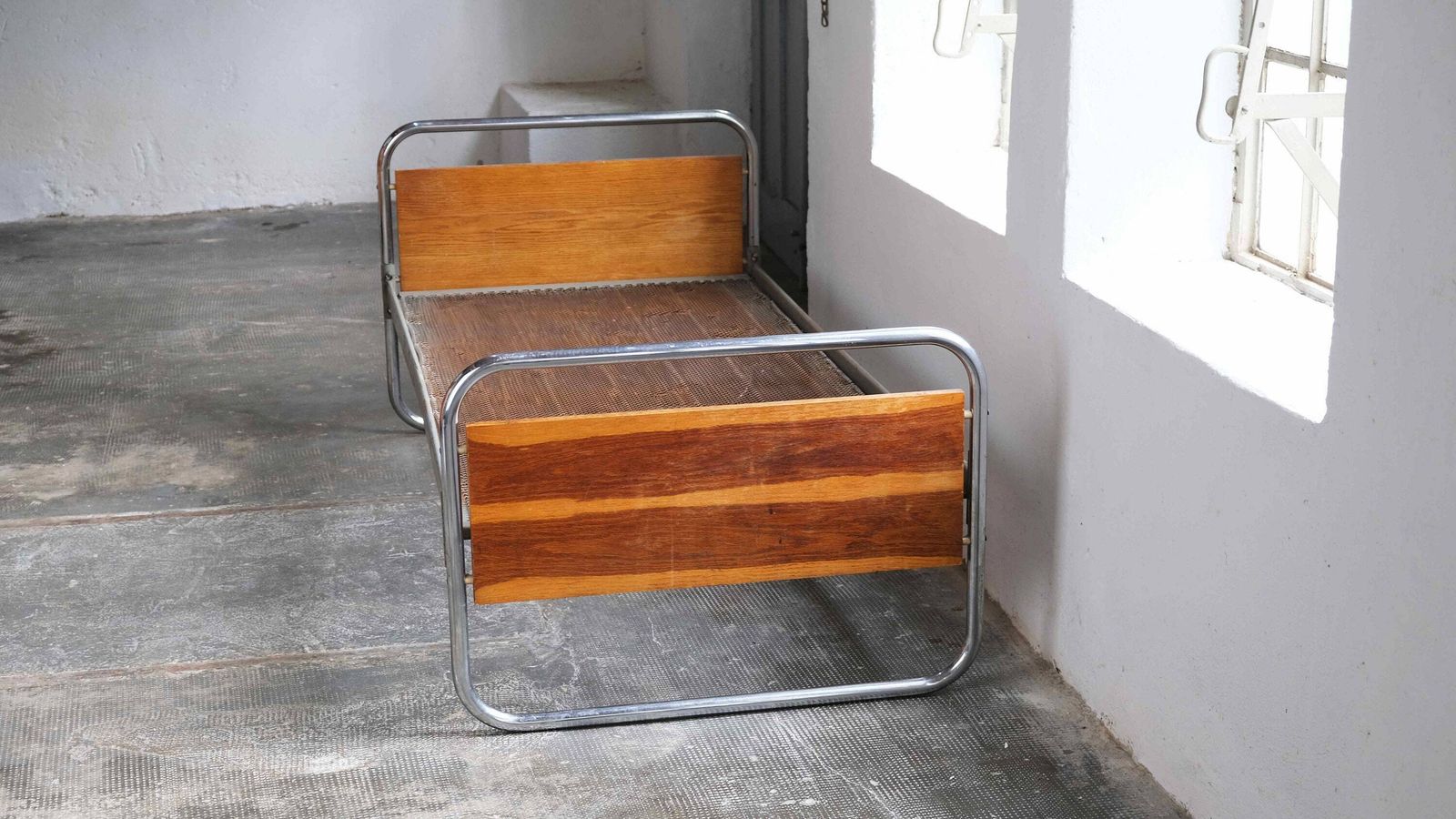 Bauhaus Bed Made Of Chrome Plated Steel Tubes (#1 Of 2) photo furniture