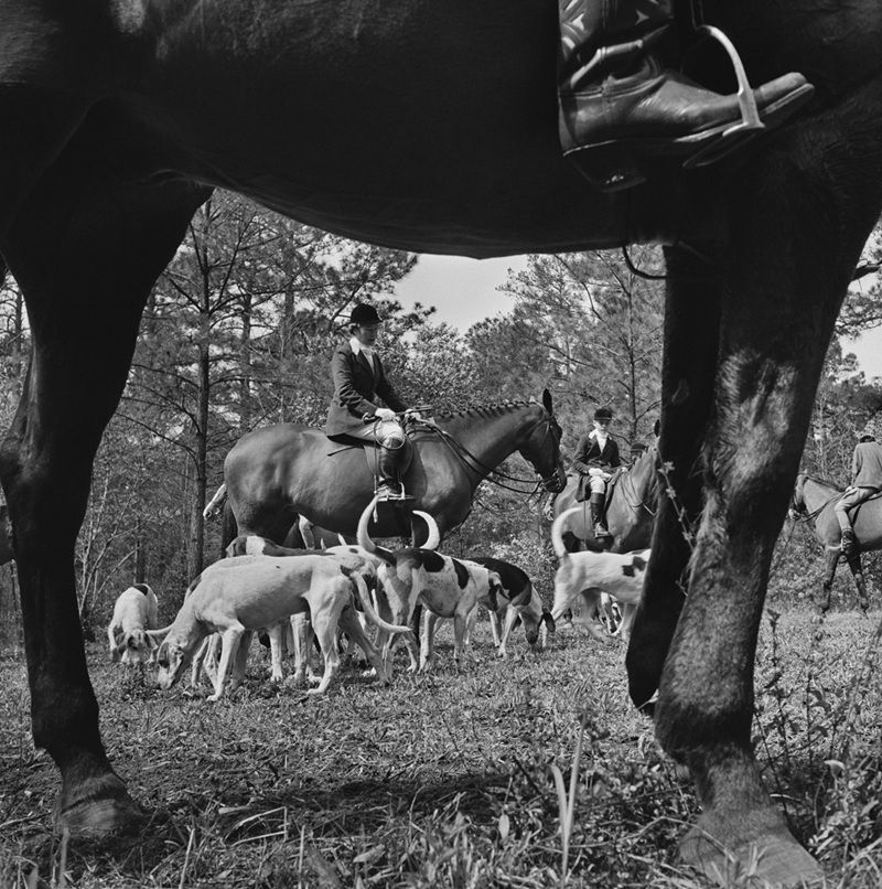 Slim Aarons 'Fox Hunt' Archival Pigment Print Framed In Black