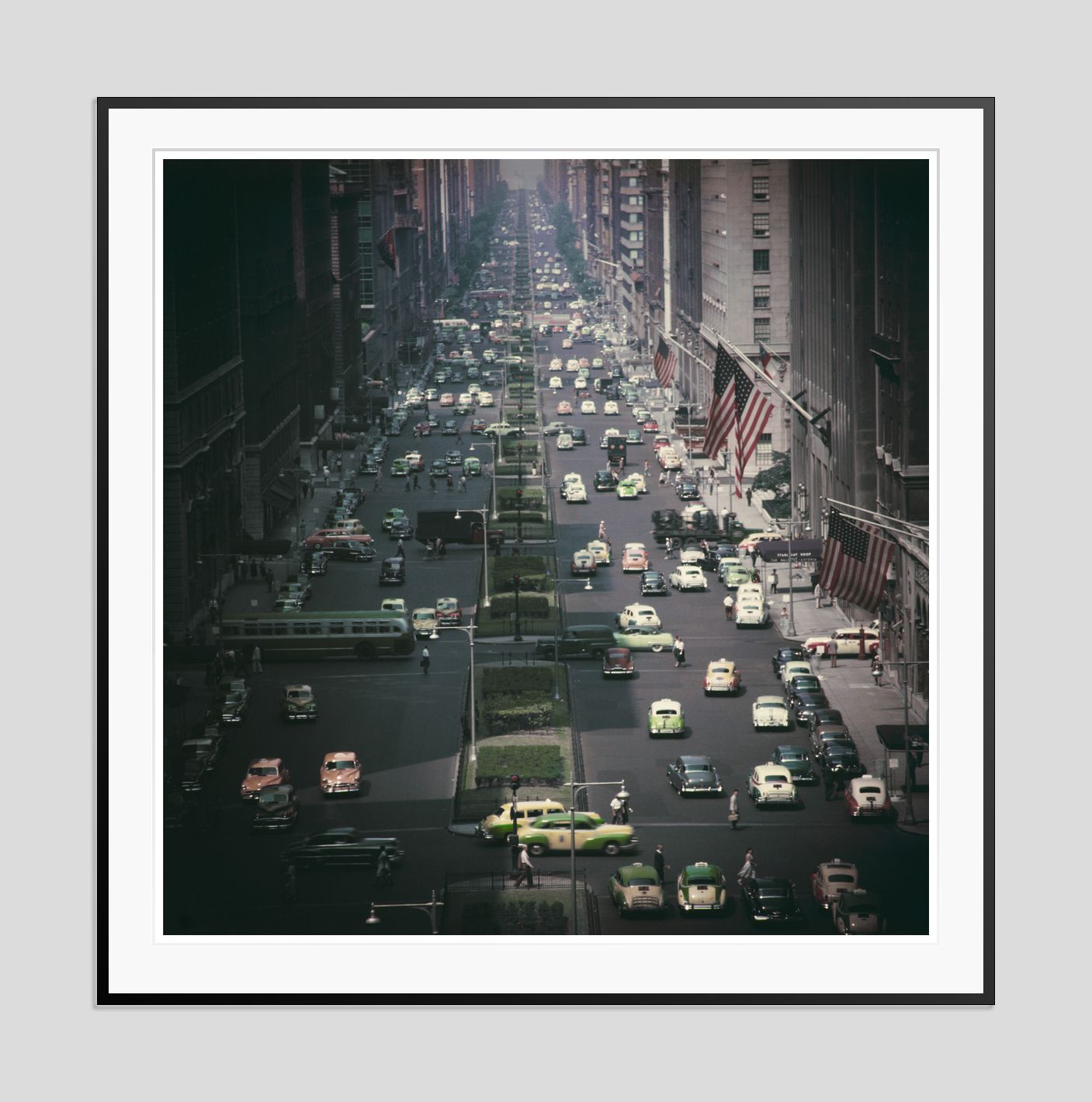 Slim Aarons 'Park Avenue' Archival Pigment Print Framed In Black photo furniture