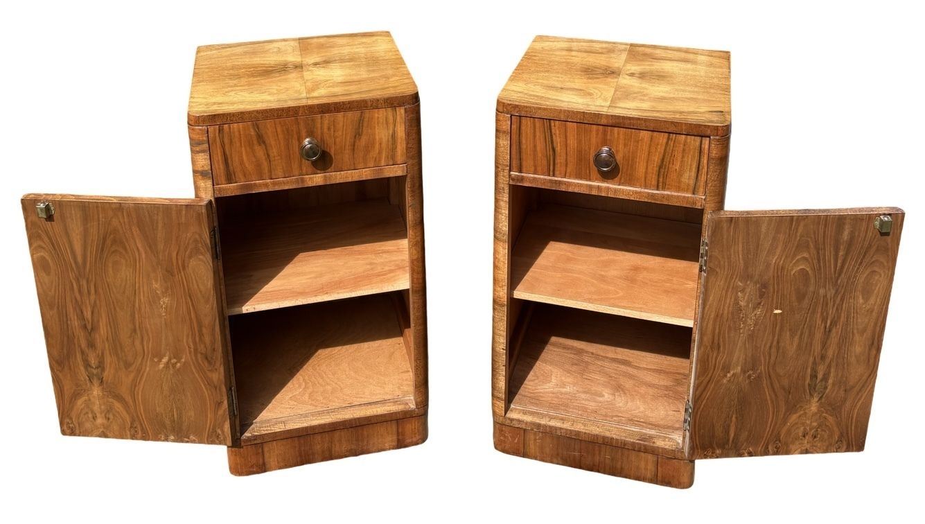 Art Deco Bedside Cabinets, 1930s photo Furniture