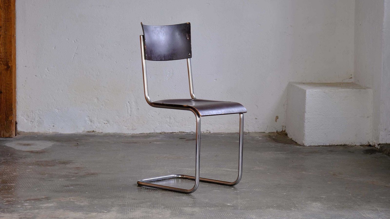 Dark Brown Bauhaus Cantilever Chair After Mart Stam