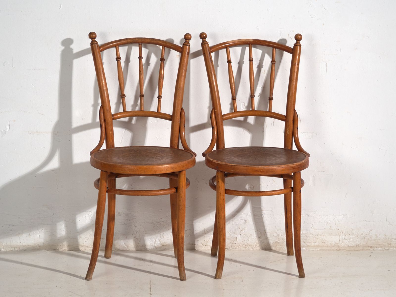 Antique Set Of 2 Bentwood Chairs – Central Europe, Circa 1900 photo Furniture