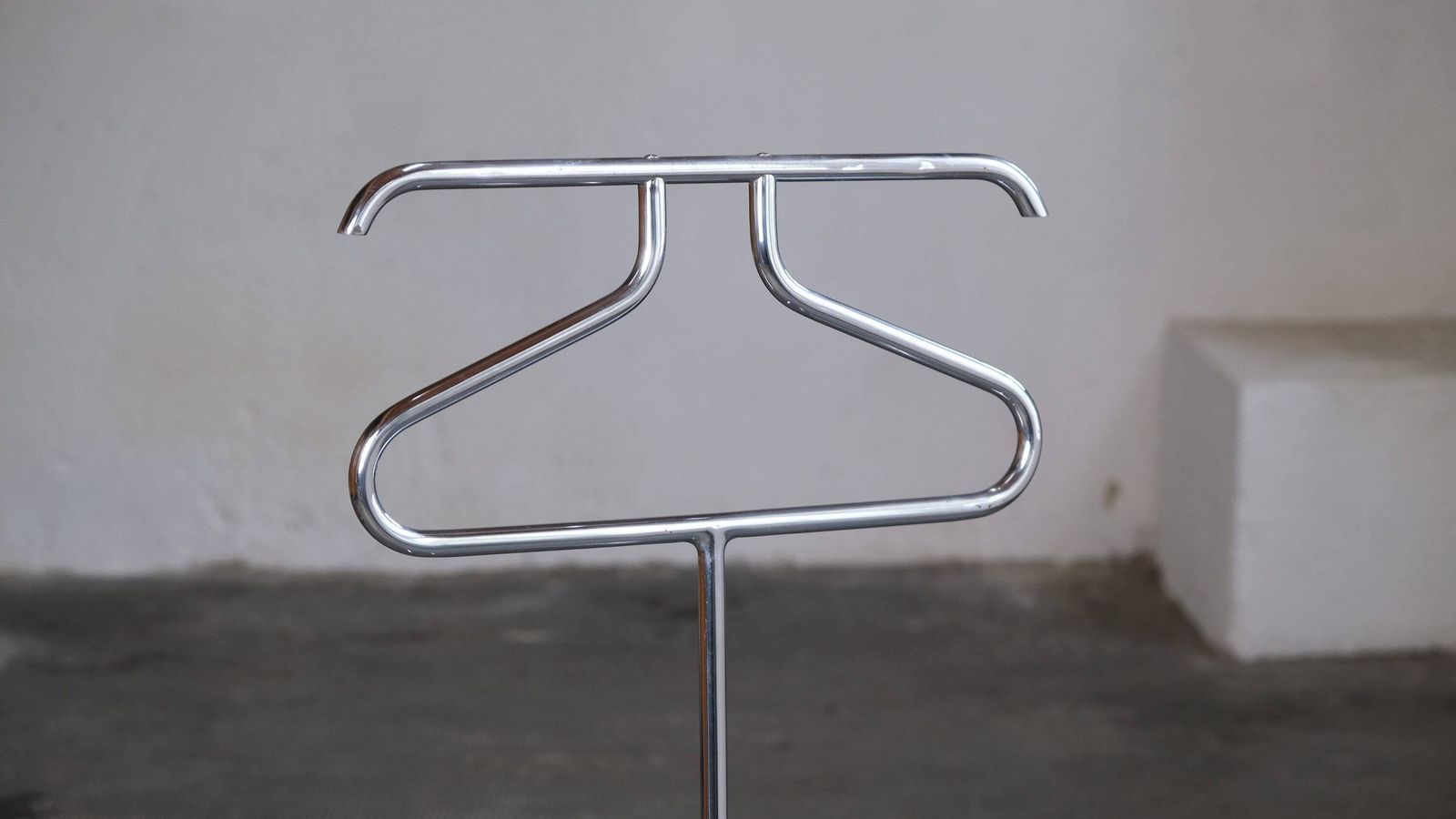 Bauhaus Coat Rack / Valet Stand Made Of Steel Tubes