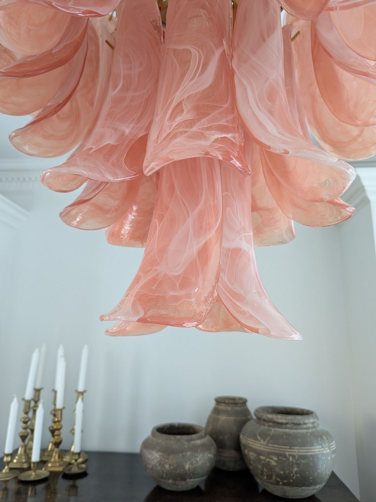 Murano Chandelier (Glass Part 50x65cm Chain: 1m Flexi ). Similar From Soho Home photo Lighting