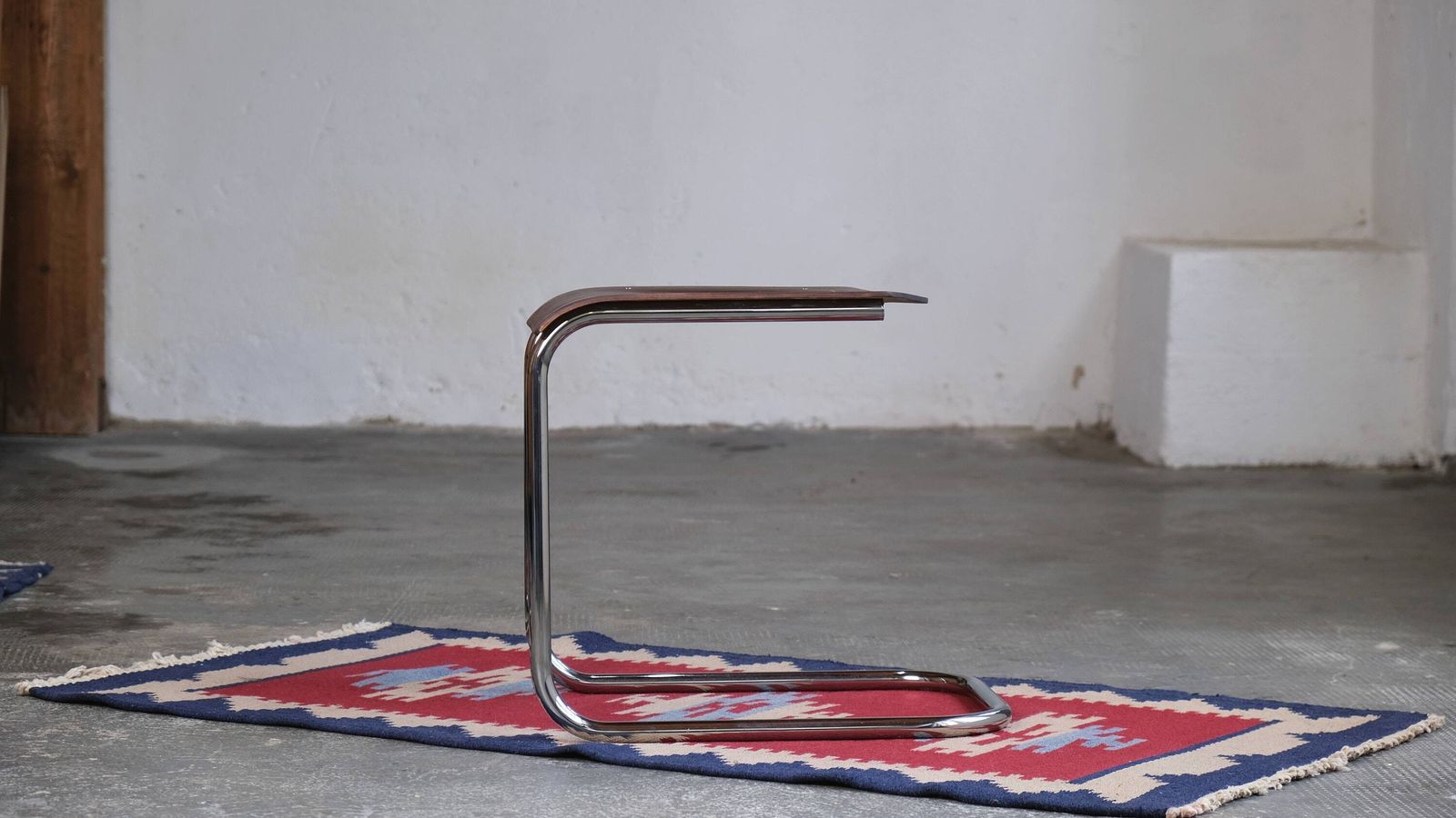 1 Of 2 Bauhaus Stools By Mart Stam In Dark Brown photo Furniture
