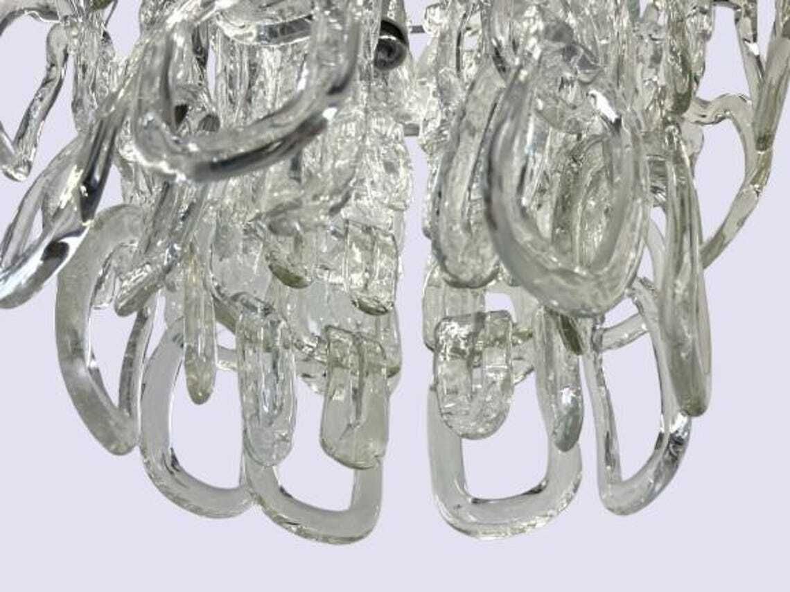 photo furniture Murano Chandelier  Mid Century Chandelier  Italian Lamp 60s  Pop Art Glass Chandelier