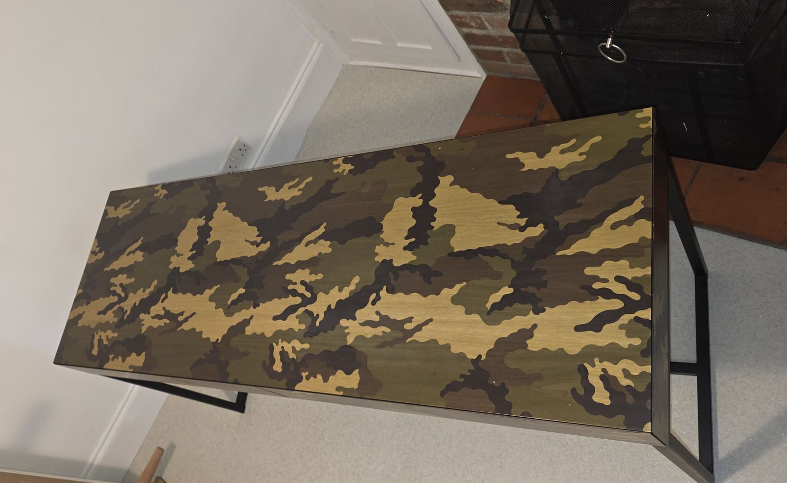 Primalinea Console By Mogg With Camouflage Wood Inlay photo for sale