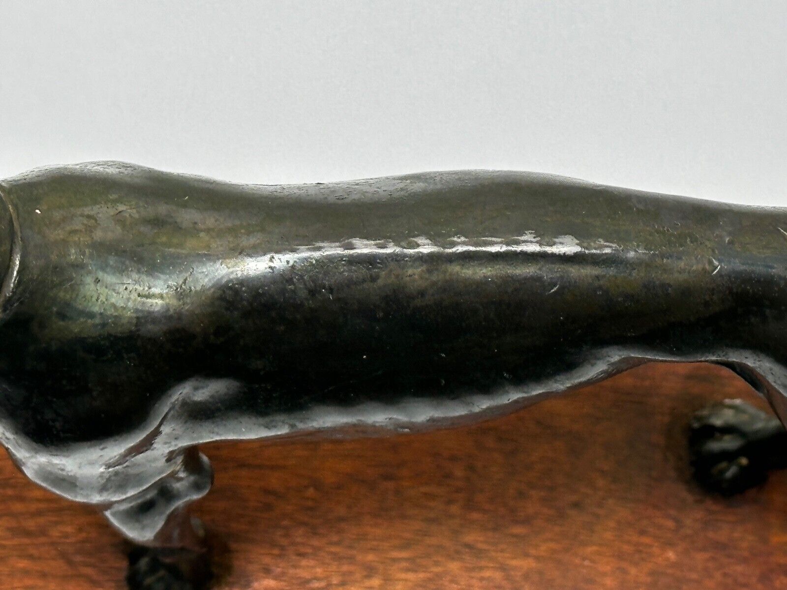 photo furniture Small British Art Deco Sporting Prized Racing Greyhound Stud Bronze Sculpture