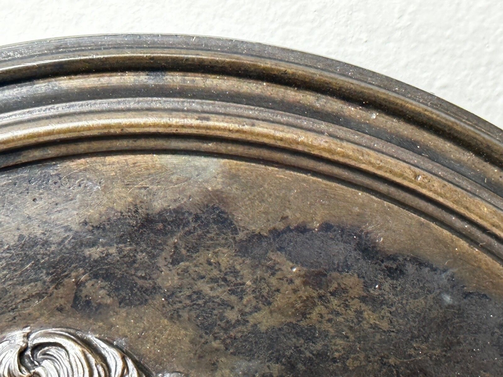 2000.0 19th Century Coalbrookdale Bronze Circular Plaque Mother Holding Her Child photo
