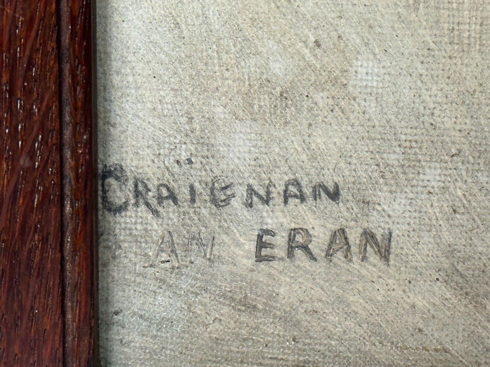 Art Equestrian Oil Portrait Of Champion Racehorse Craig An Eran By Walter Herbert Wheeler photo