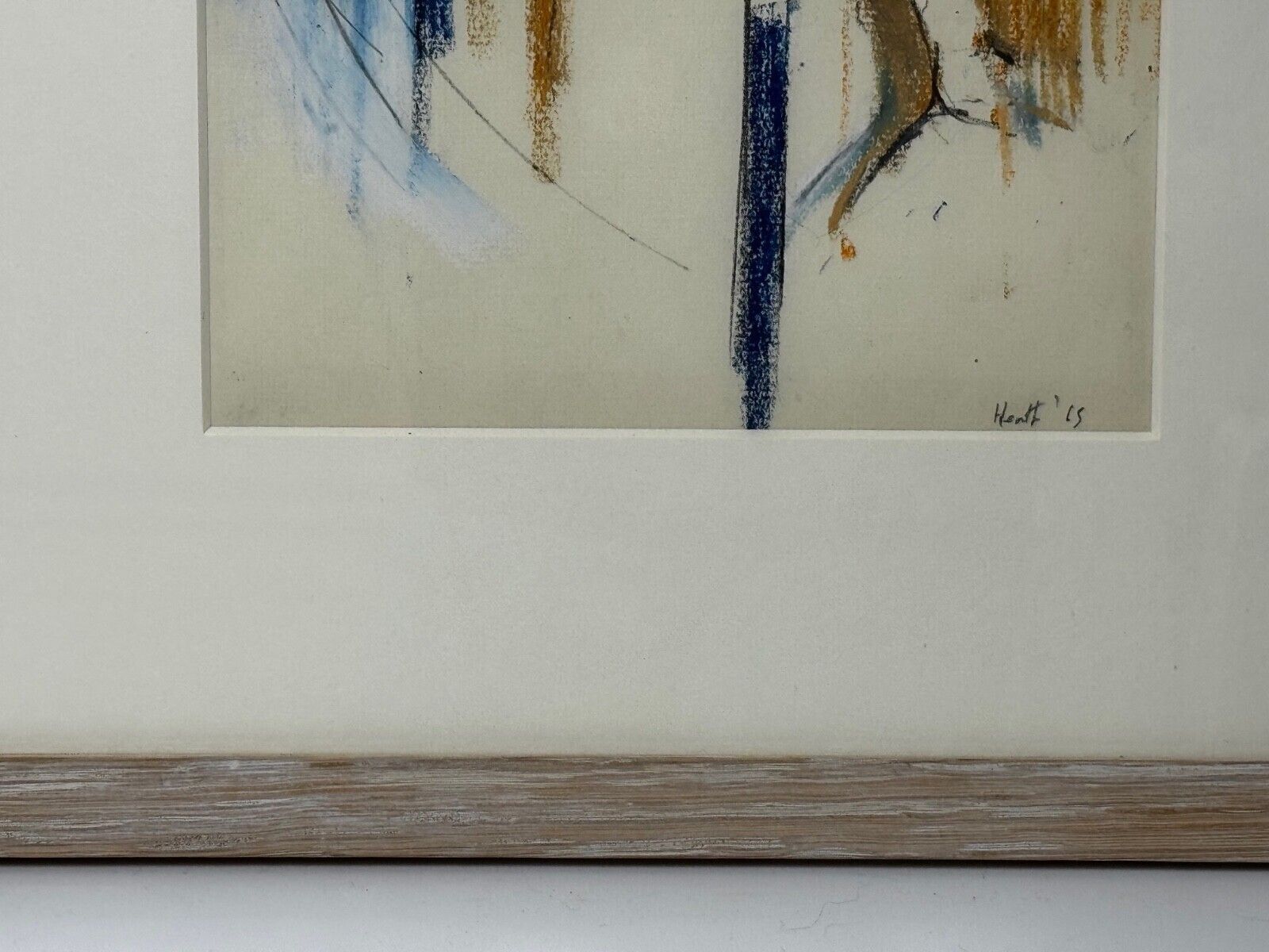 Mid-Century Abstract Painting Form In Motion Masterpiece By Adrian Heath C1965 Framed photo for sale
