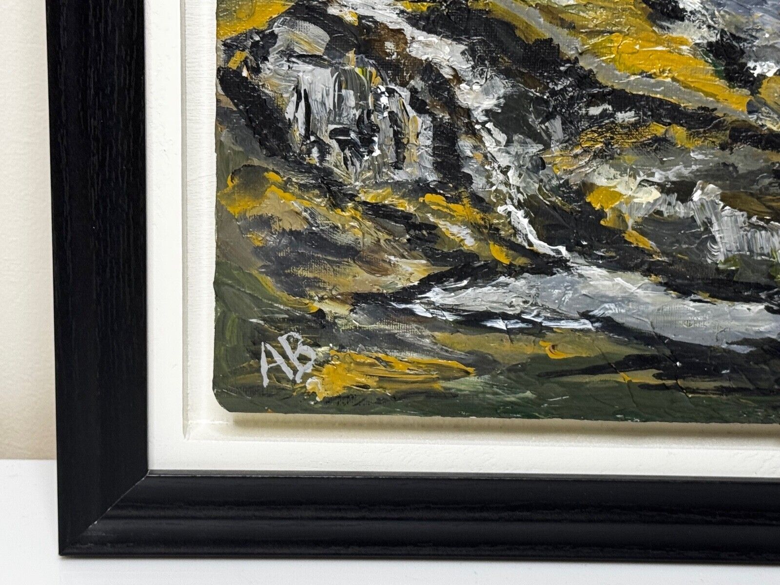 Welsh Landscape Painting Cottages, Carneddau Mountains Snowdonia After Kyffin Williams photo vinterior