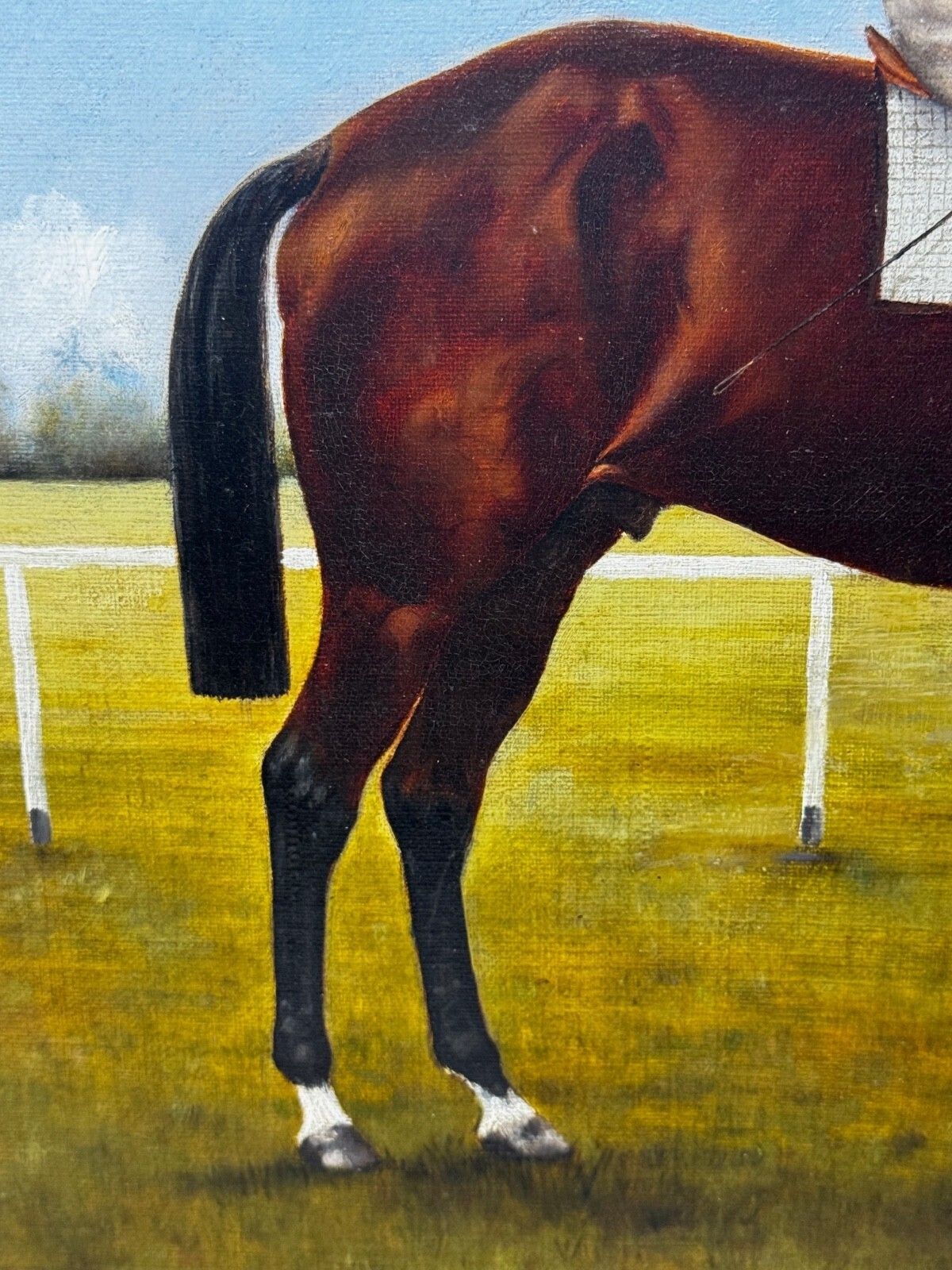 photo for sale 19th Century Equestrian Oil Painting Master Walter Winner Governor’s Cup Colombo Races The Manner Harry Hall