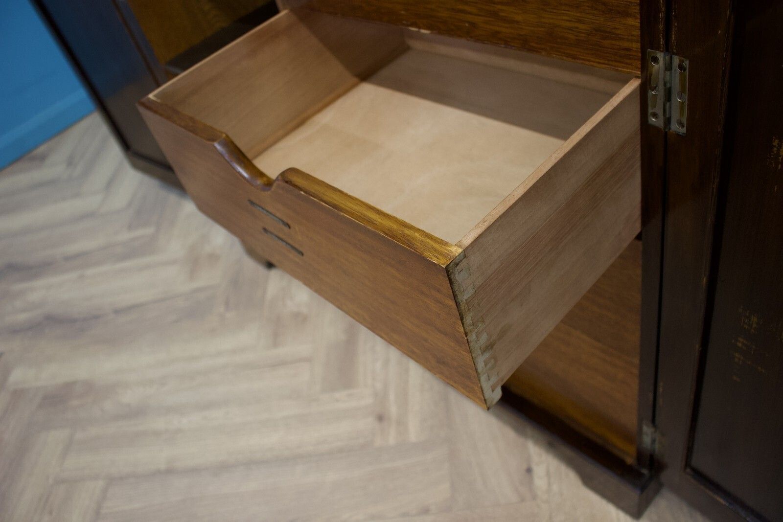 Art Deco Oak Tallboy / Compactum The Valet, 1930s #1761 photo buy