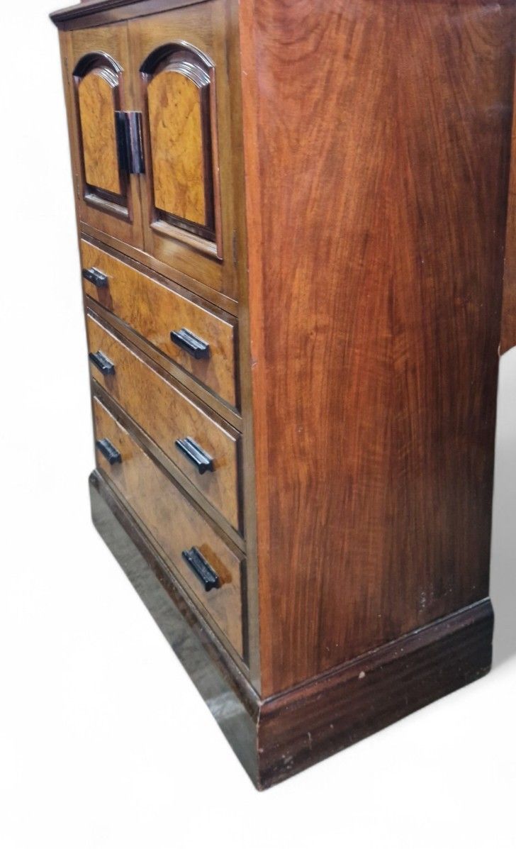 Antique Victorian Millinery Chest Walnut Cabinet 3 Drawers Cupboard Storage photo 250.0