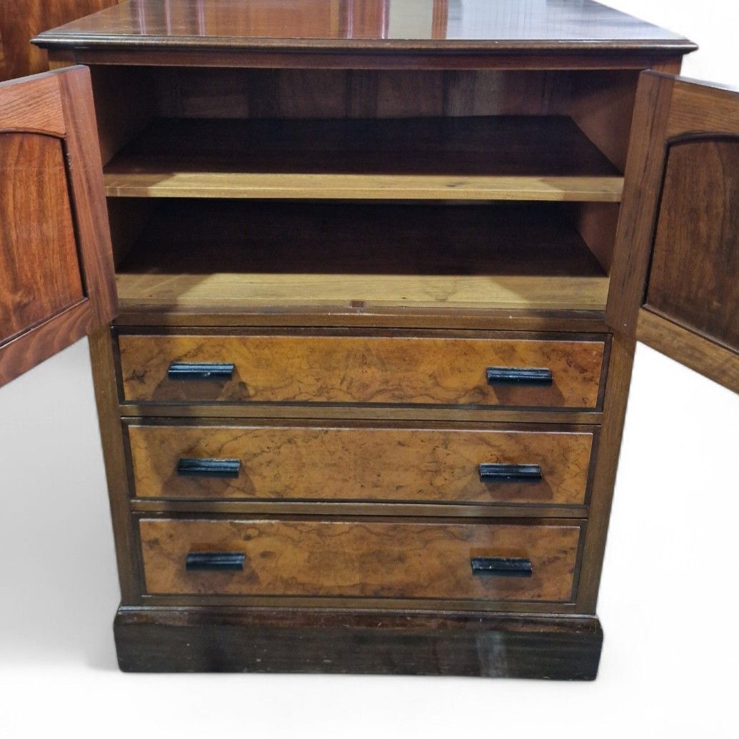 photo for sale Antique Victorian Millinery Chest Walnut Cabinet 3 Drawers Cupboard Storage