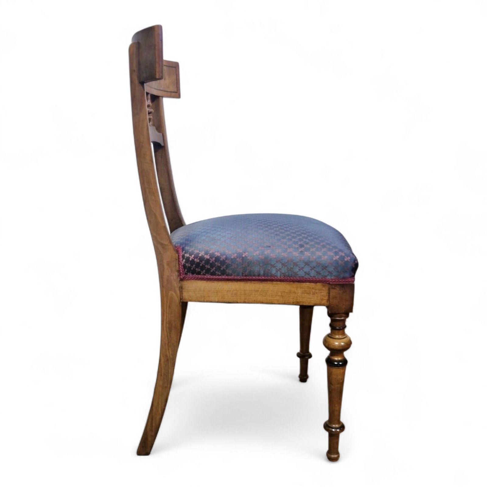 Furniture Antique Walnut Occasional Chair Spindle Back Bedroom / Hall Chair photo