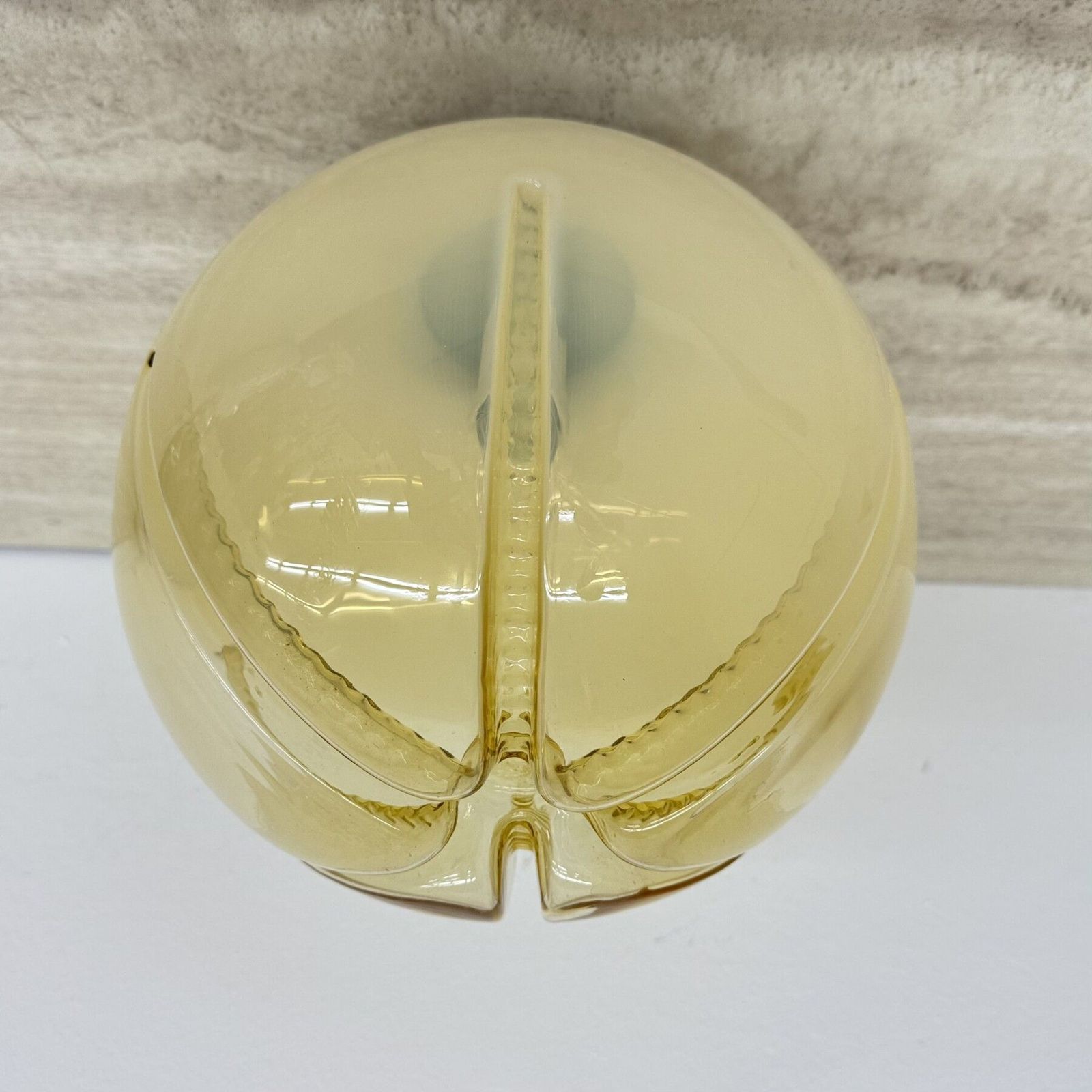 photo furniture Mid-Century Italiaanse glazen plafondlamp, jaren 1970