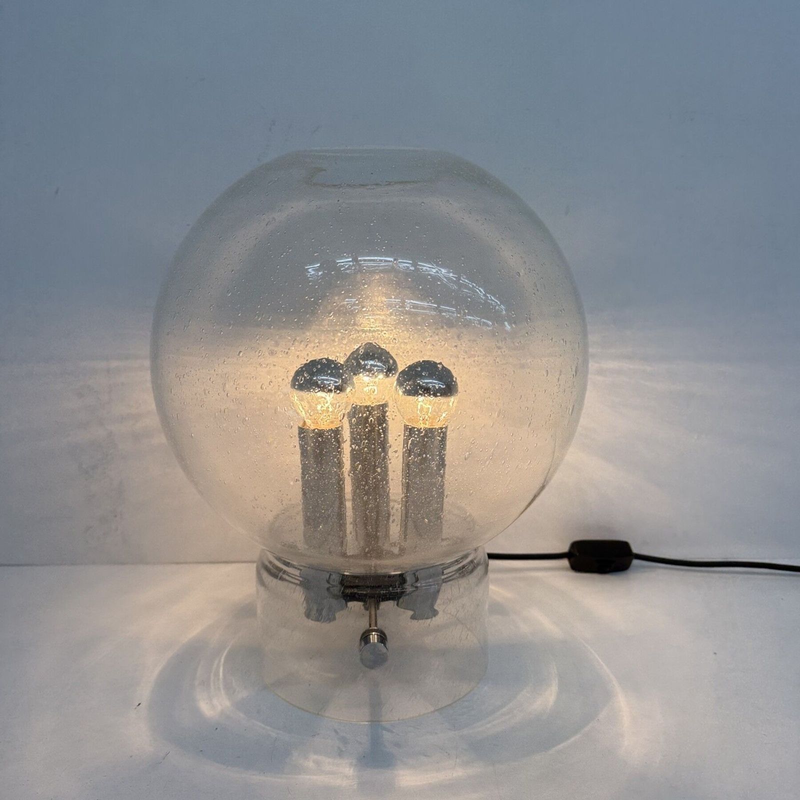 Limburg Glashütte Glass Table Lamp , 1970s photo for sale