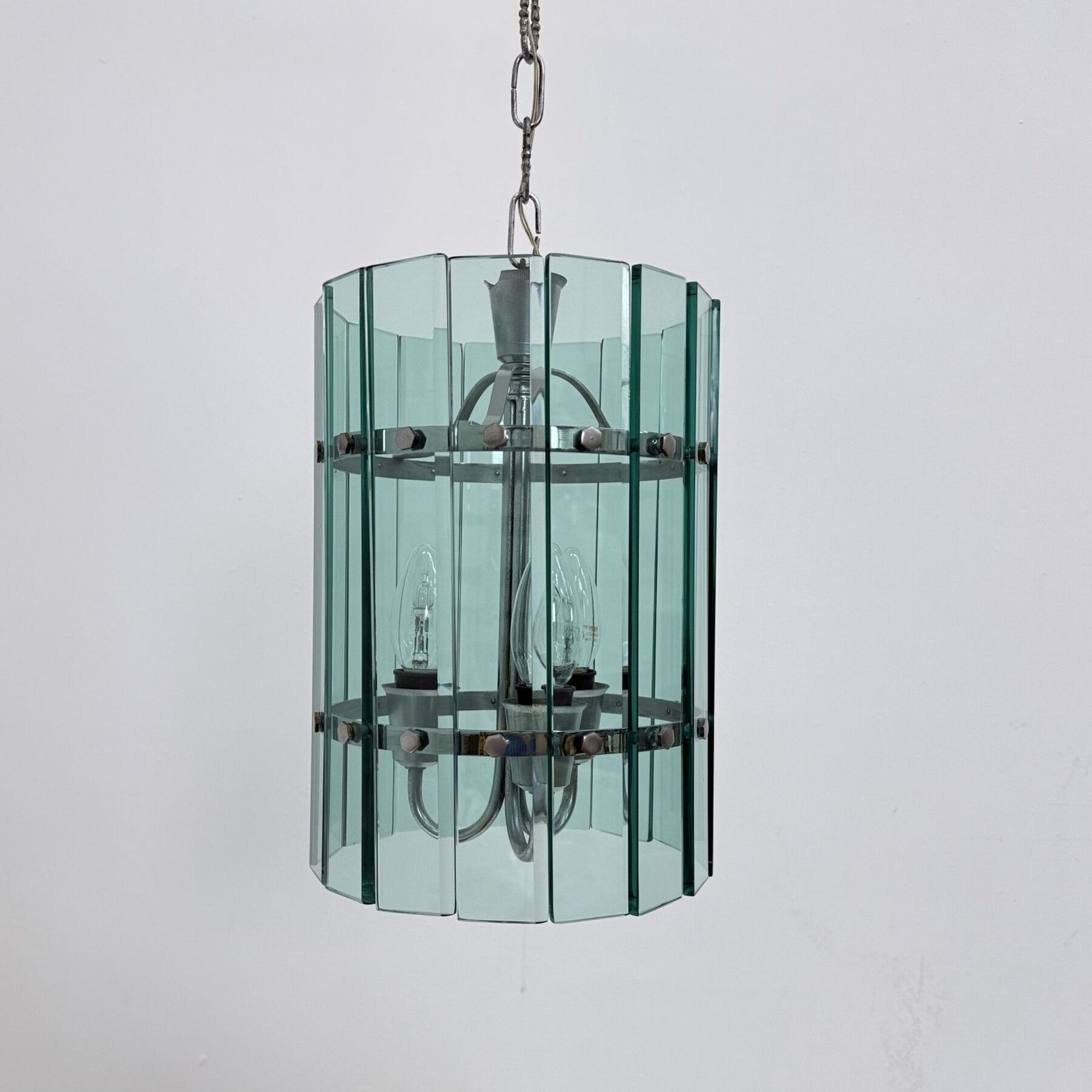 Mid-Century Veca glazen hanglamp, jaren 1970, Italië