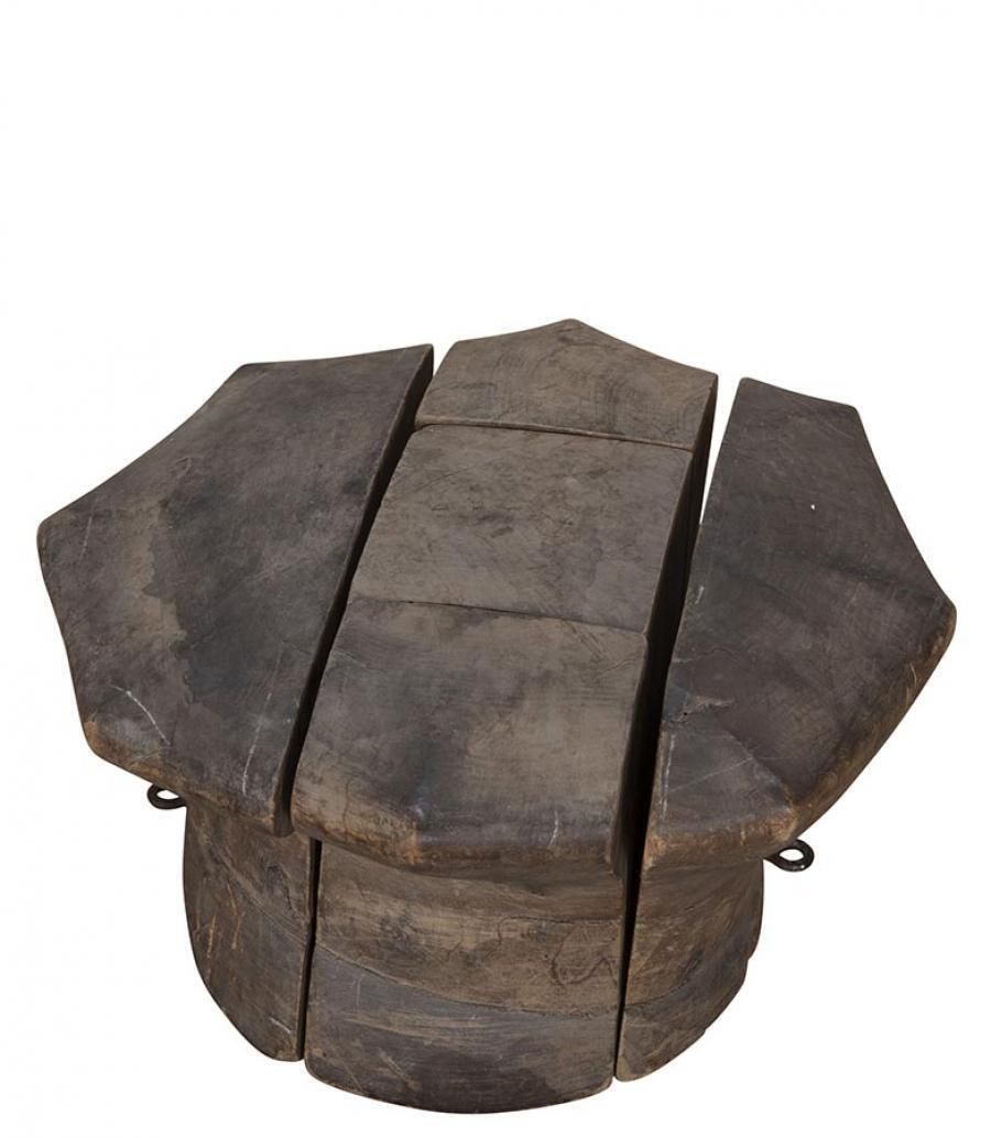 19th Century French Seven Piece Wooden Hat Mould In The Form Of A Torque photo for sale