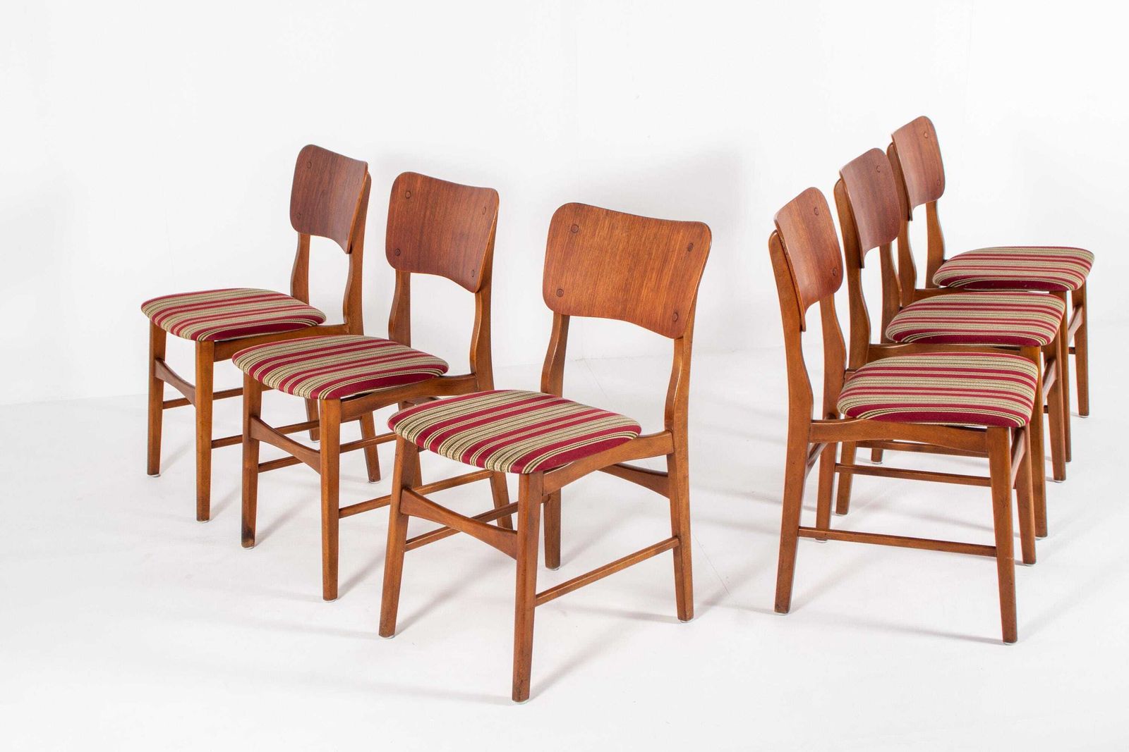 Set Of Six Vintage Teak Dining Chairs By Ib Kofod Larsen, 1960s photo Furniture