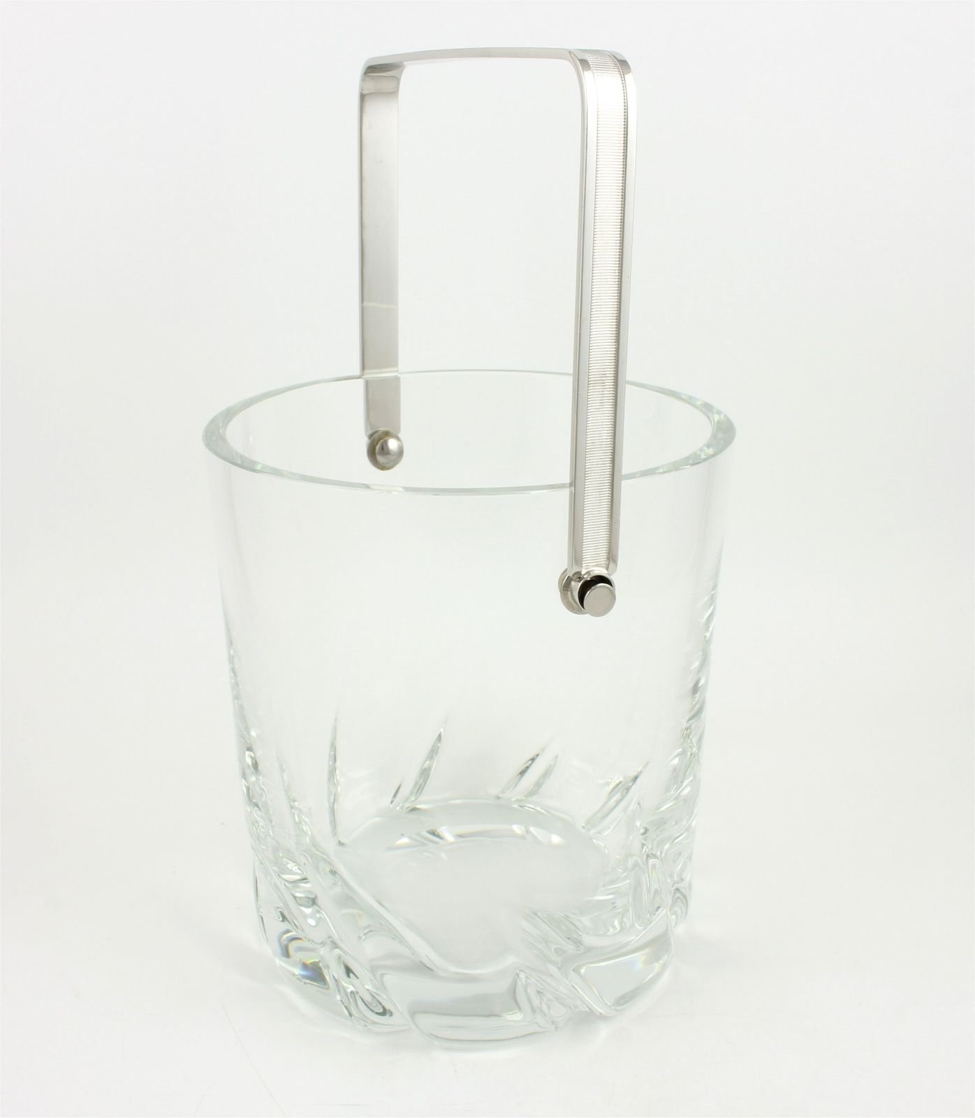 Vintage Daum Crystal Glass Wine Cooler. Heavy French Champagne Bucket. photo for sale