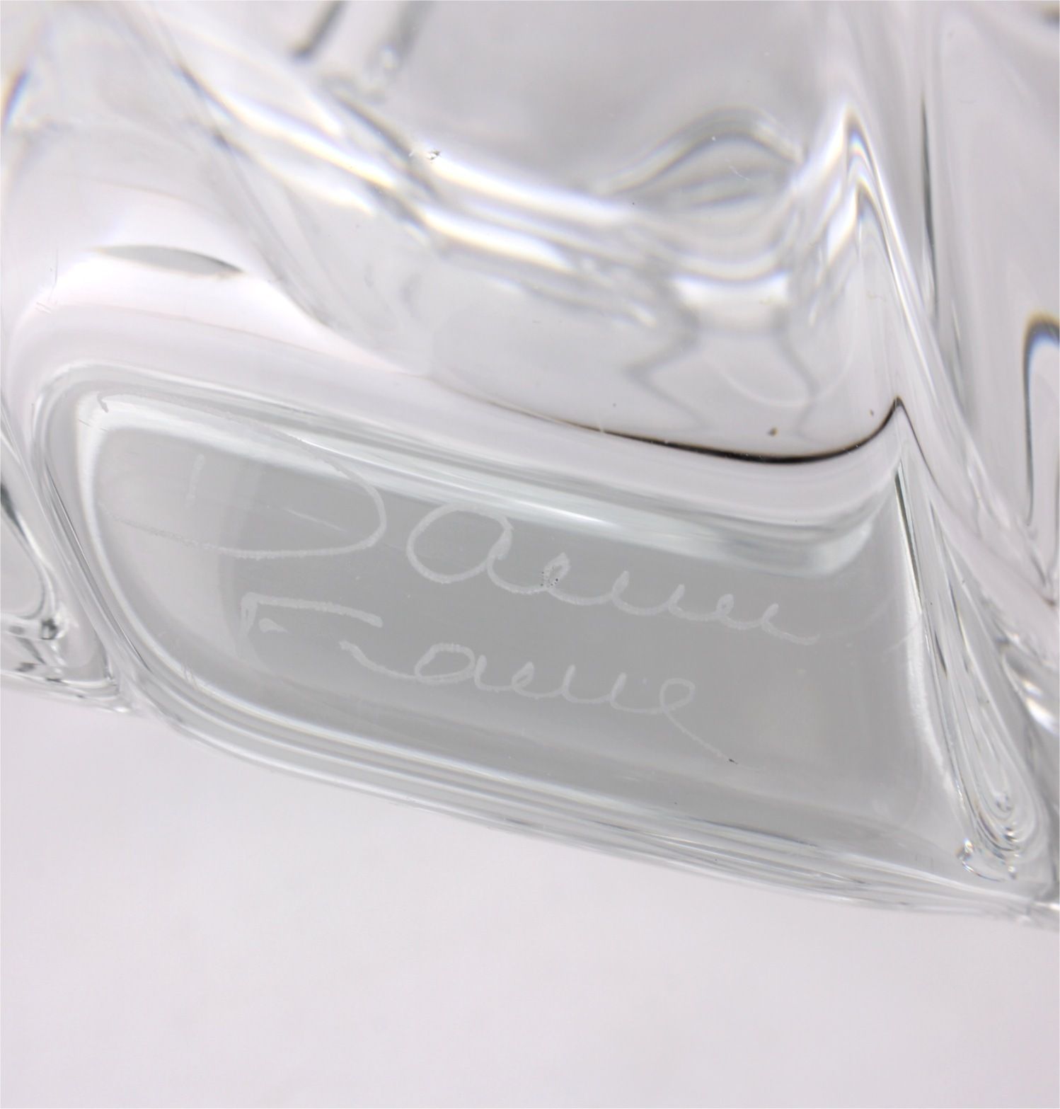 Vintage Daum Crystal Glass Wine Cooler. Heavy French Champagne Bucket. photo vinterior