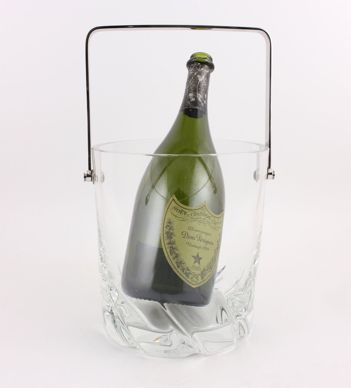 Vintage Daum Crystal Glass Wine Cooler. Heavy French Champagne Bucket. photo buy