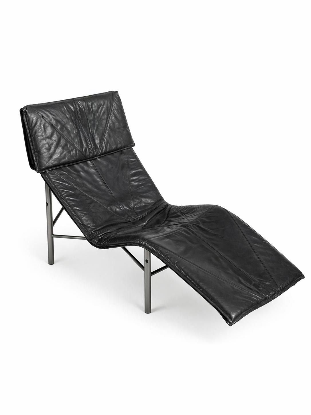 Skye Longue, Relax Armchair, Tord Björklund – Black Leather Relax Armchair