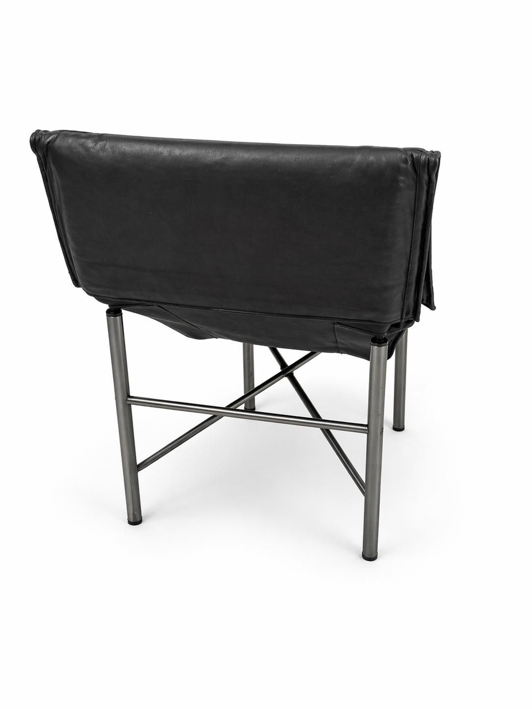 Skye Longue, Relax Armchair, Tord Björklund – Black Leather Relax Armchair photo for sale