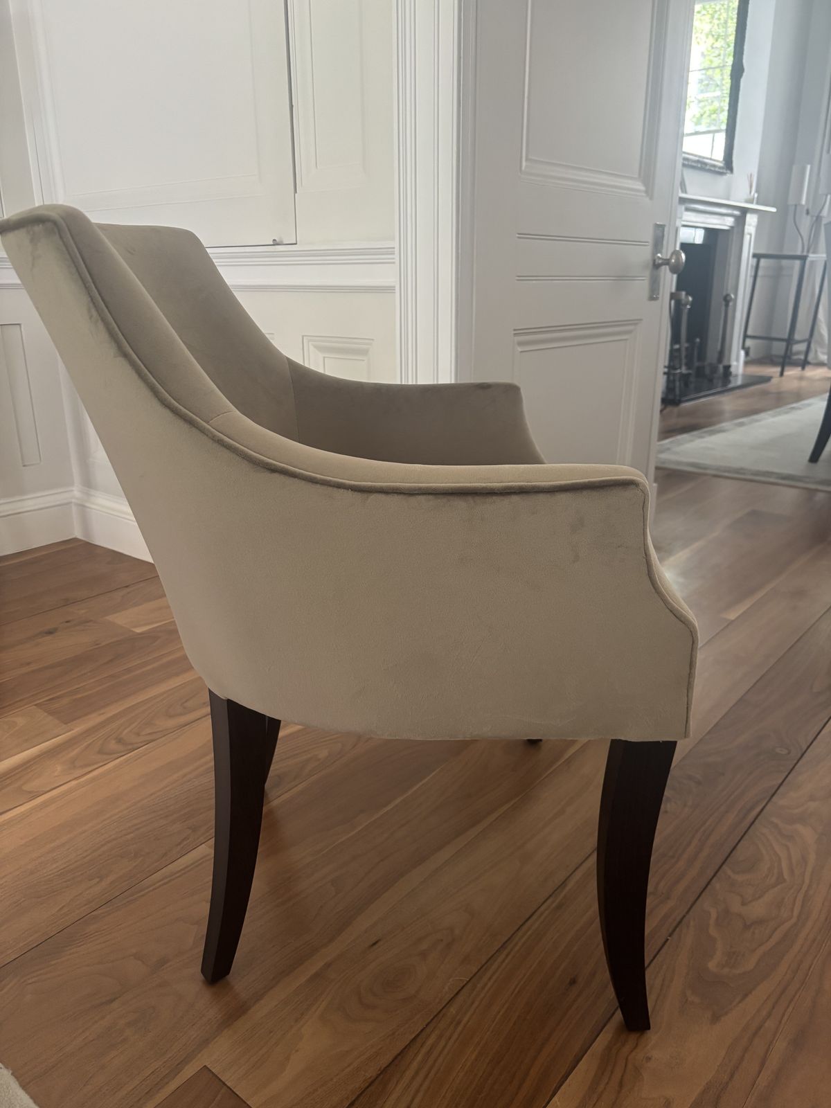 Brand New Velvet Upholstered Chairs (X4) photo Furniture