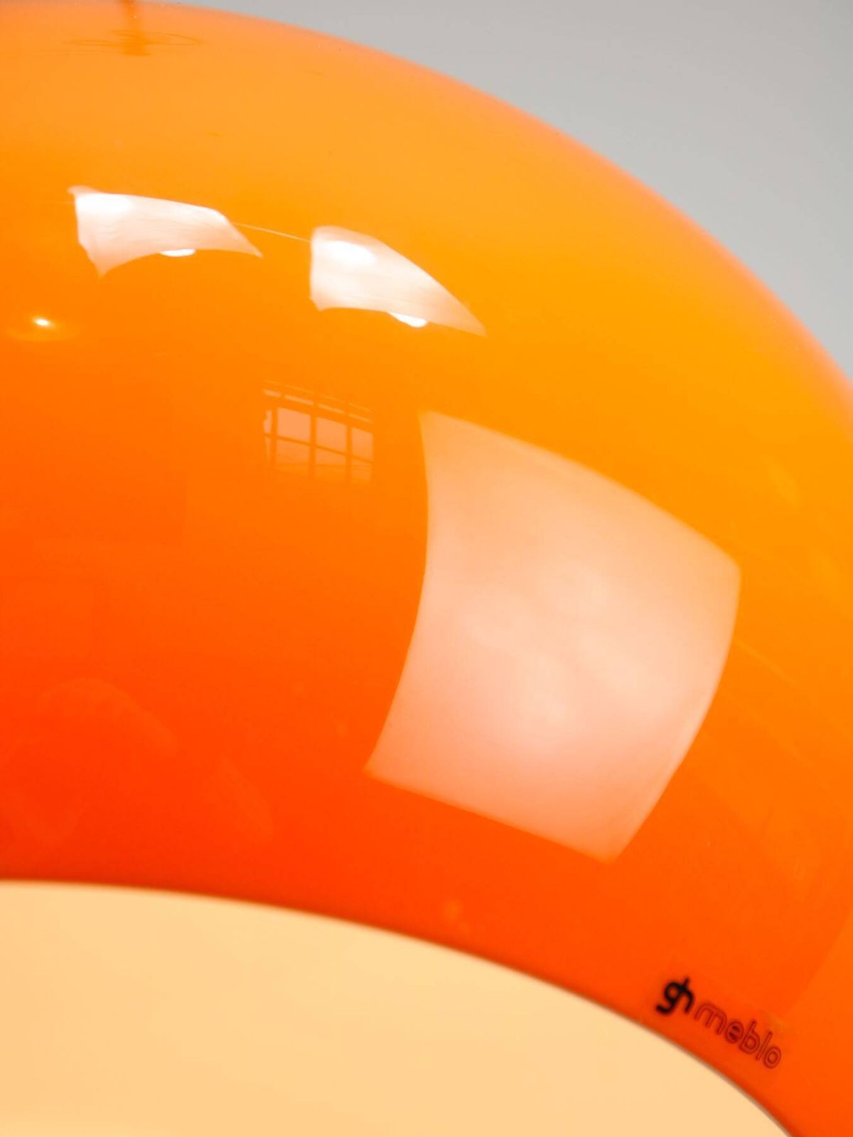 Space Age oranje Jolly hanglamp van Guzzini, ca. jaren 1960 photo Verlichting