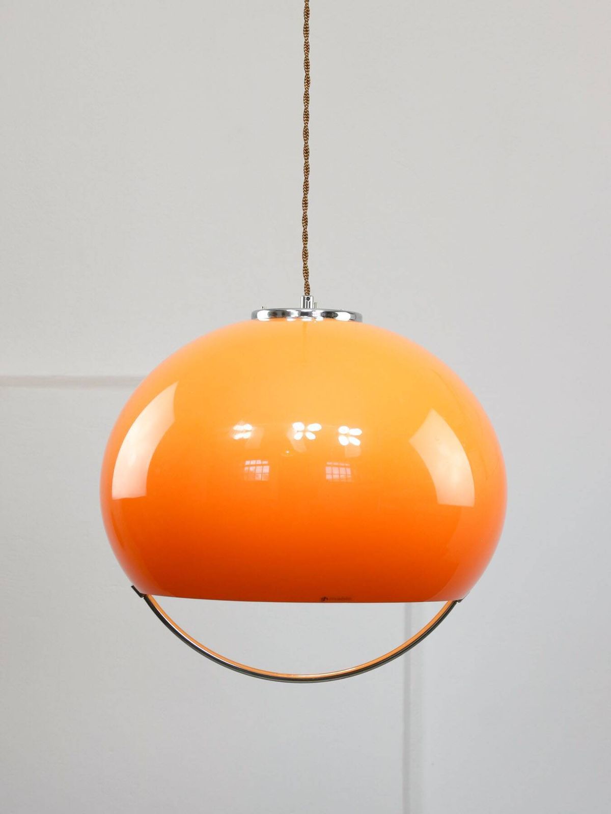 Space Age oranje Jolly hanglamp van Guzzini, ca. jaren 1960 photo 640.0