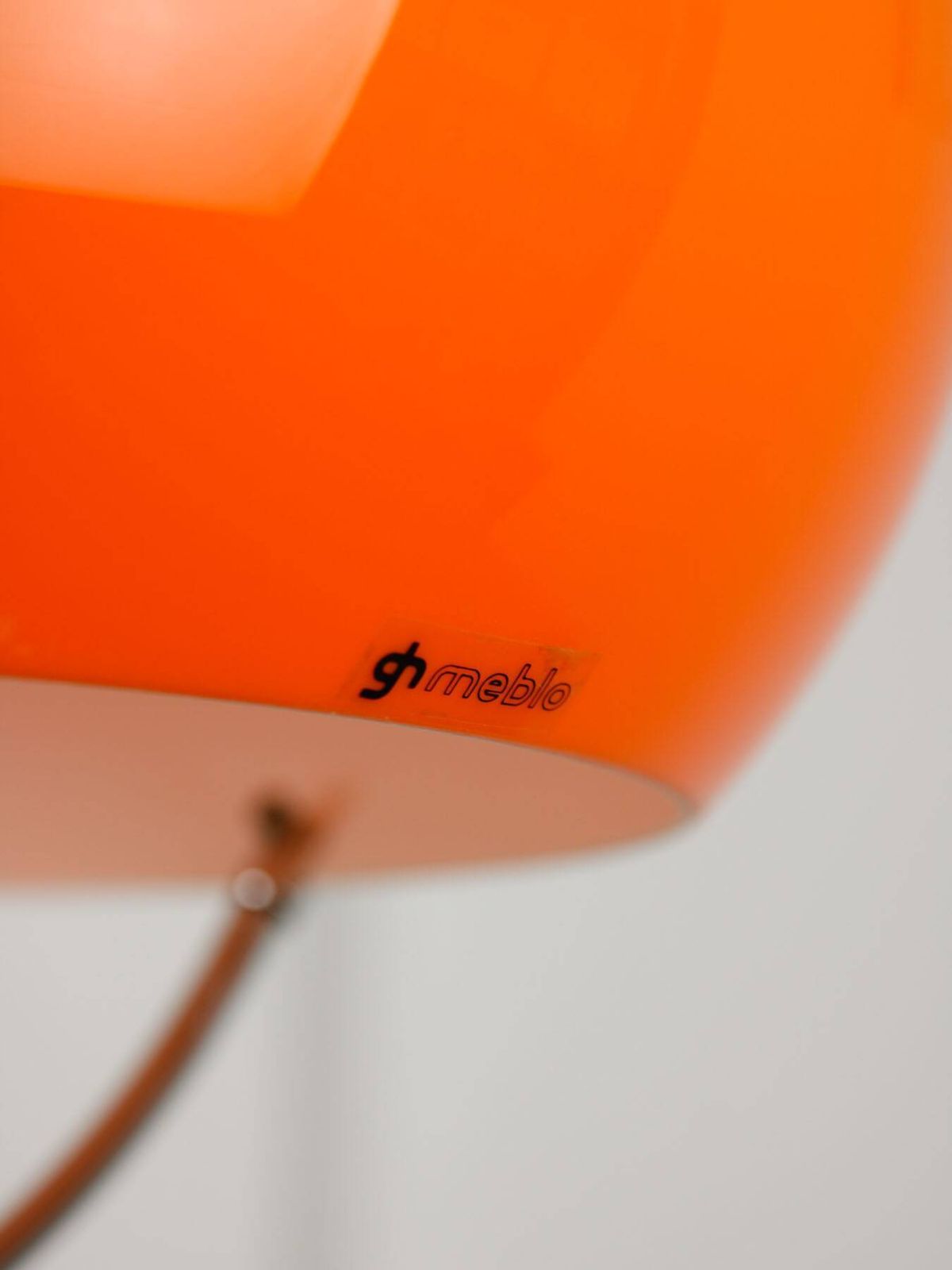 photo for sale Space Age oranje Jolly hanglamp van Guzzini, ca. jaren 1960