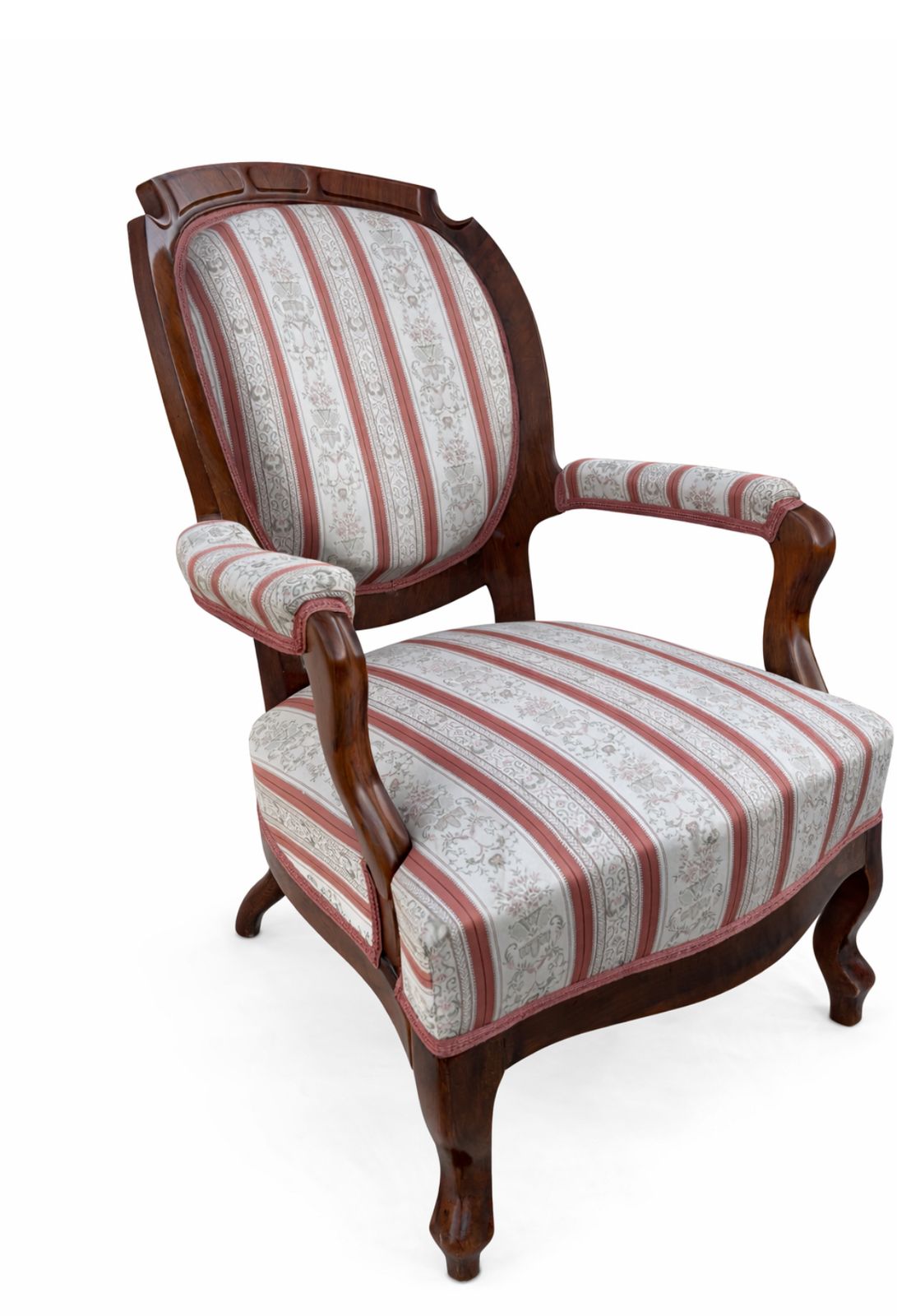 Neo Baroque–Biedermeier Style Armchair – Historicizing Living Room Furniture