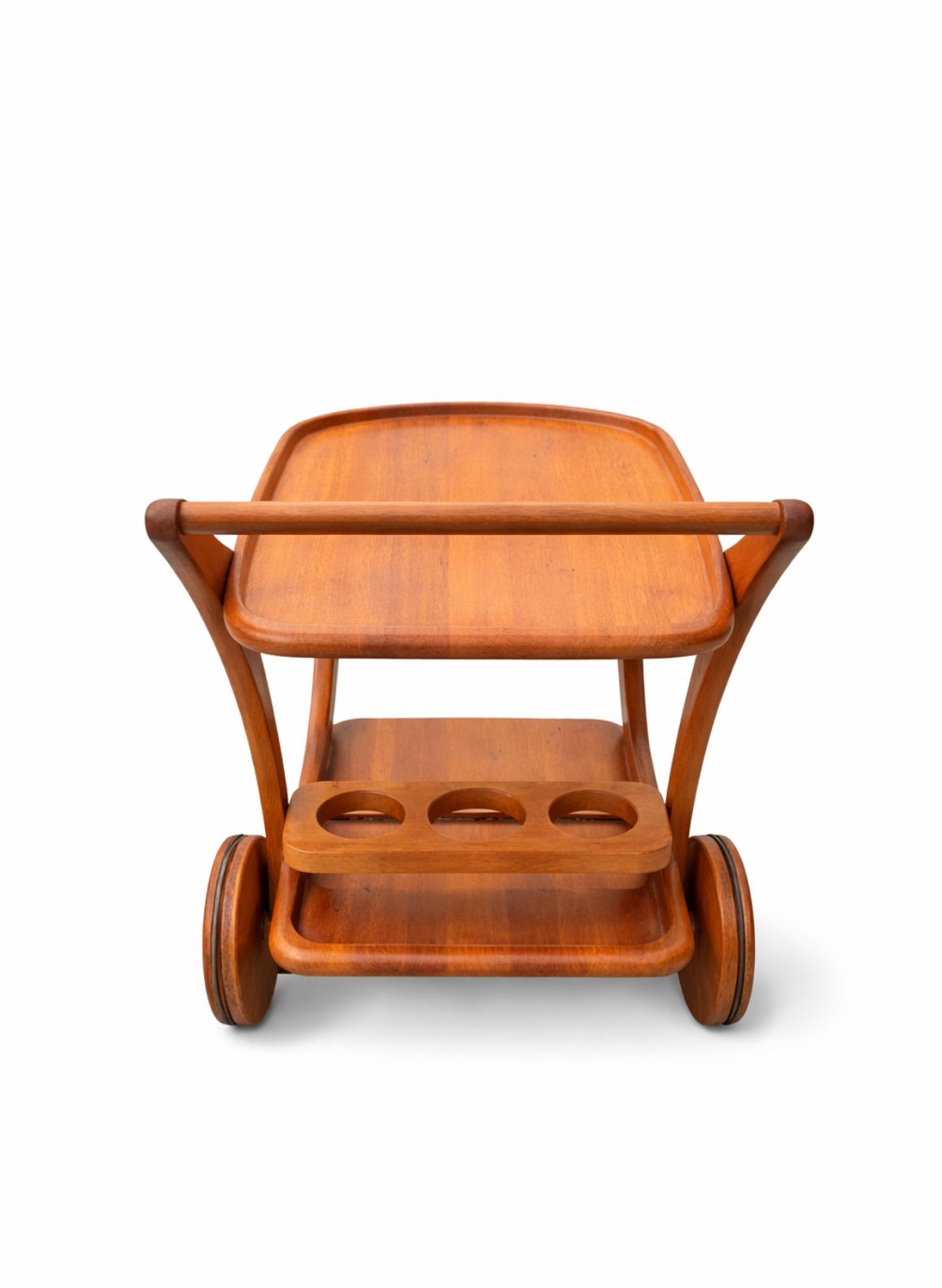 Danish Teak Party Cart / Bar Cart — Kjeni Merløse, 1970s photo buy