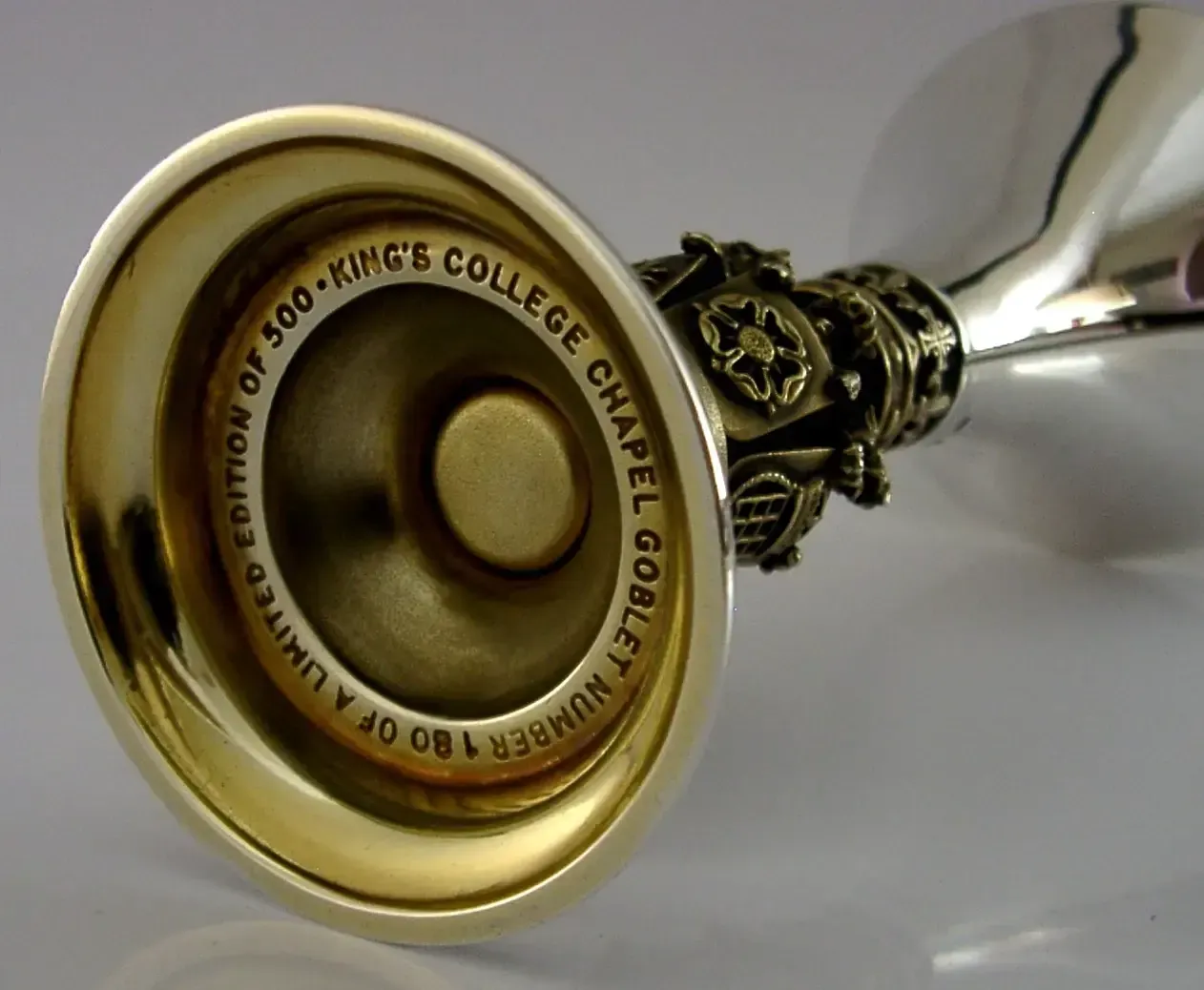 photo furniture Sterling Silver Chalice Goblet Kings College Chapel Cambridge H Miller 189g