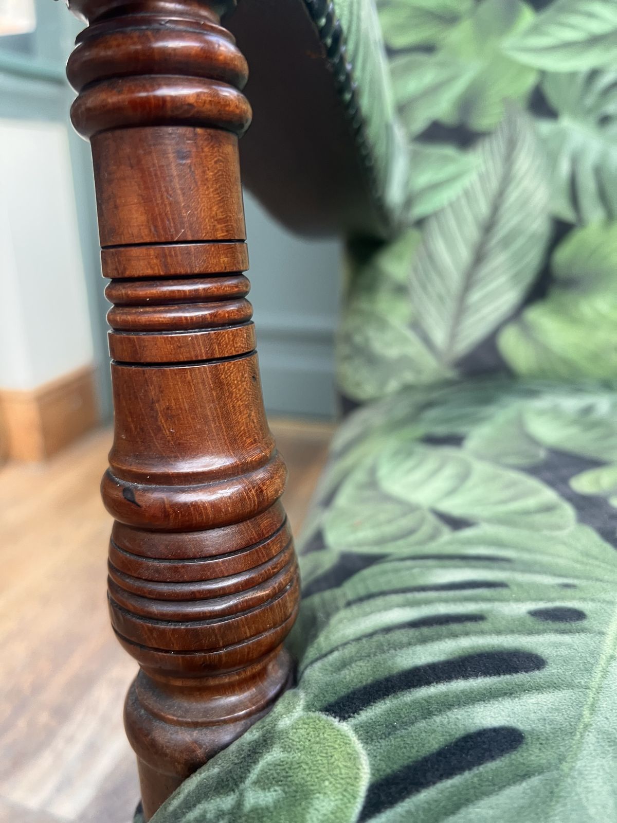 Victorian Library Chair In The Manner Of Howard & Sons photo vintage