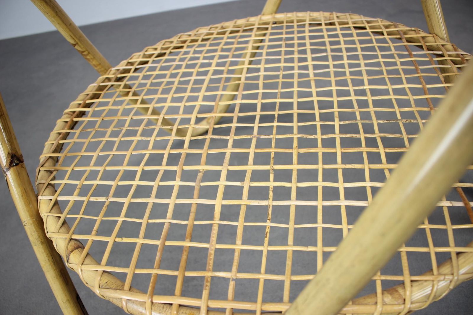 Mid Century Bamboo And Glass Coffee Table By Alan Fuchs, Czechoslovakia, 1960s photo vinterior