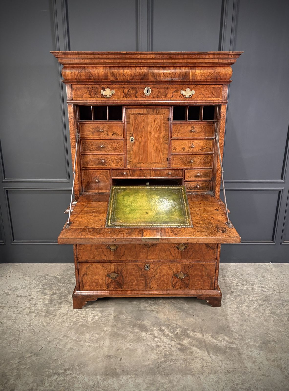 Queen Anne Walnut Secretaire Chest / Escritoire photo buy