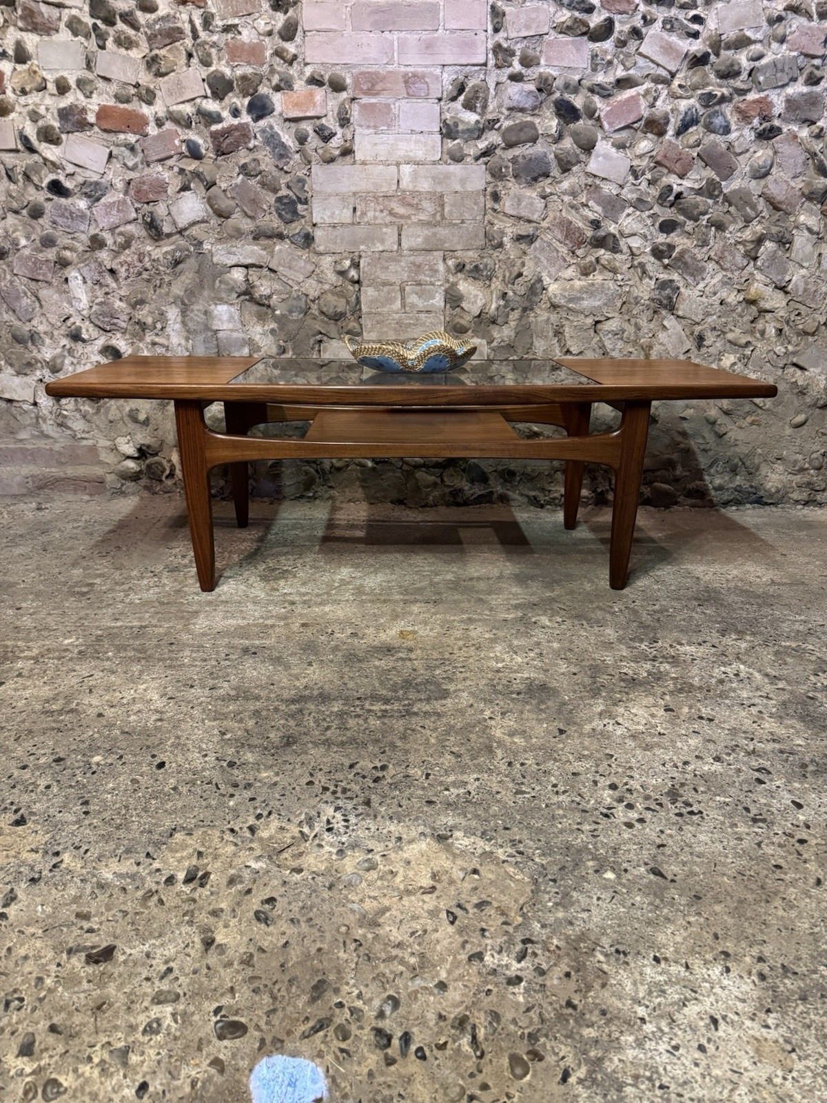 Vintage G Plan  Teak & Glass Fresco Long John Surfboard Coffee Table Mcm photo Furniture