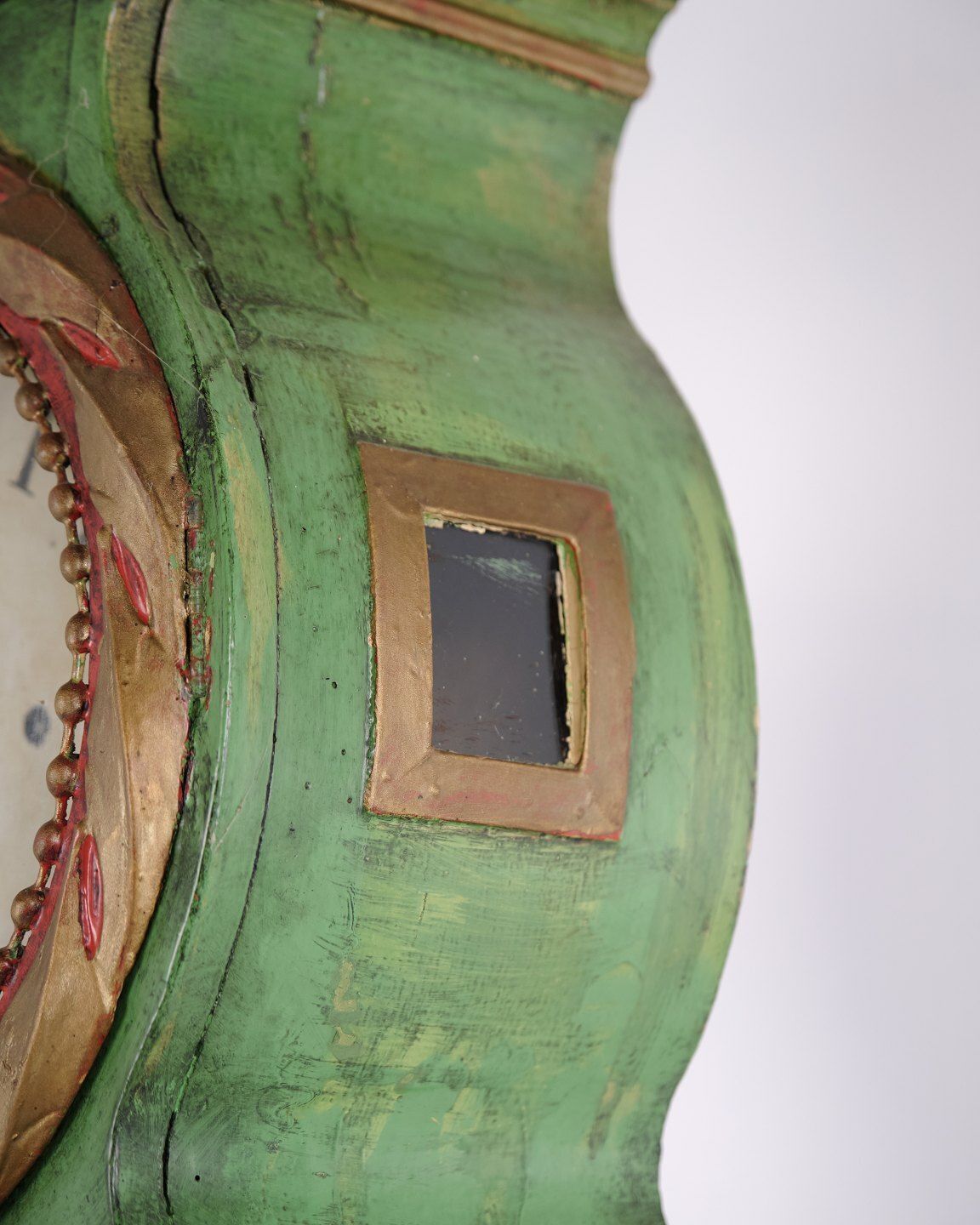 Bornholm Longcase Clock “Frøken” With Original Green Paint From 1790 photo Home Decor