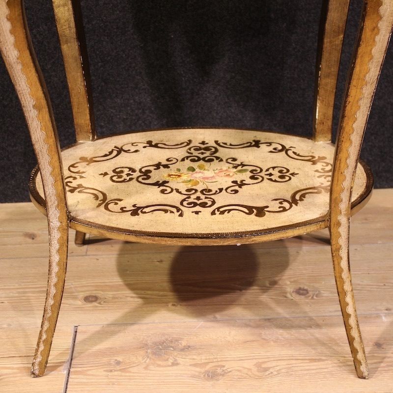 photo for sale 20th Century Tuscan Lacquered, Gilded And Painted Side Table